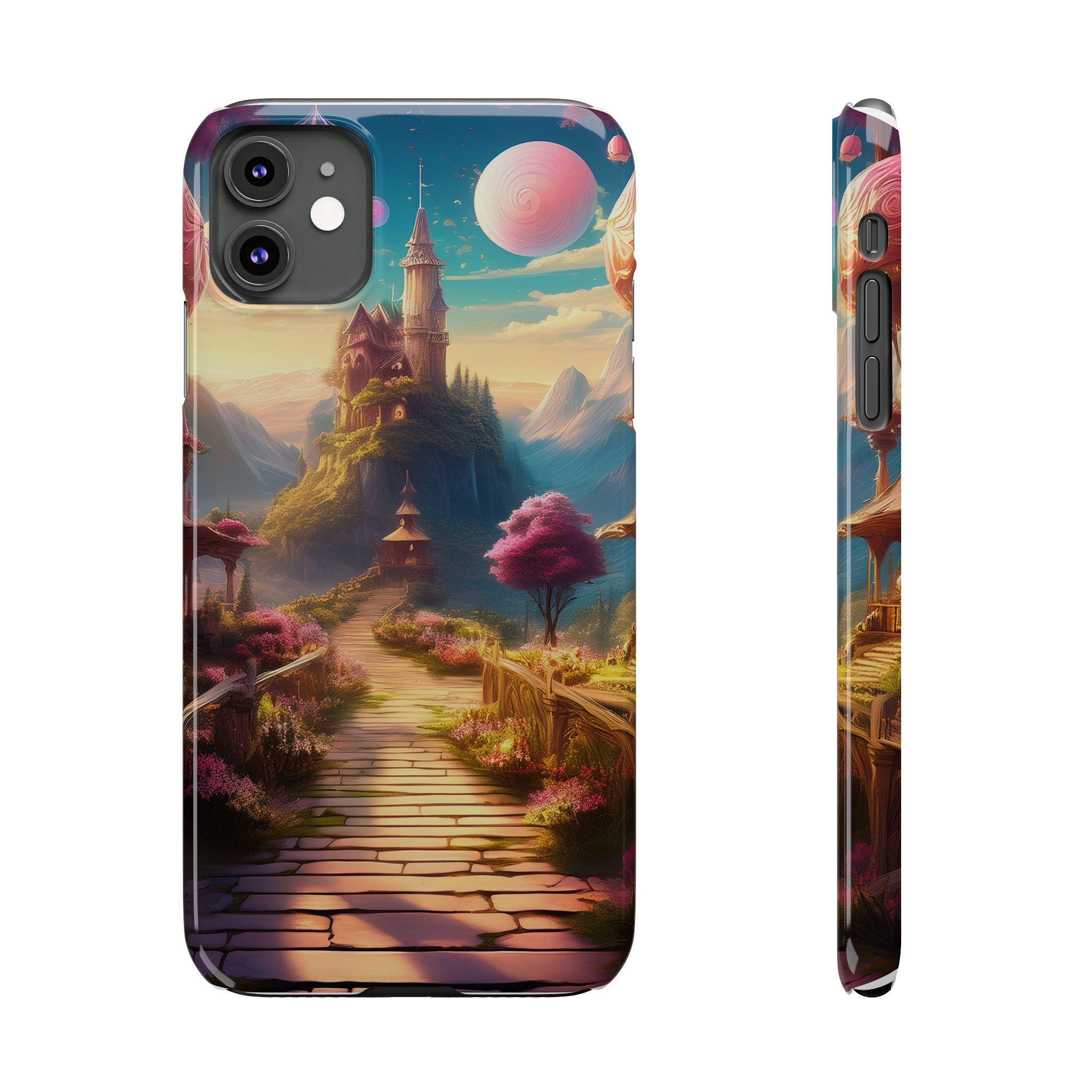 Slim Phone Case — Fantasy Castle Path Scenic iPhone Case