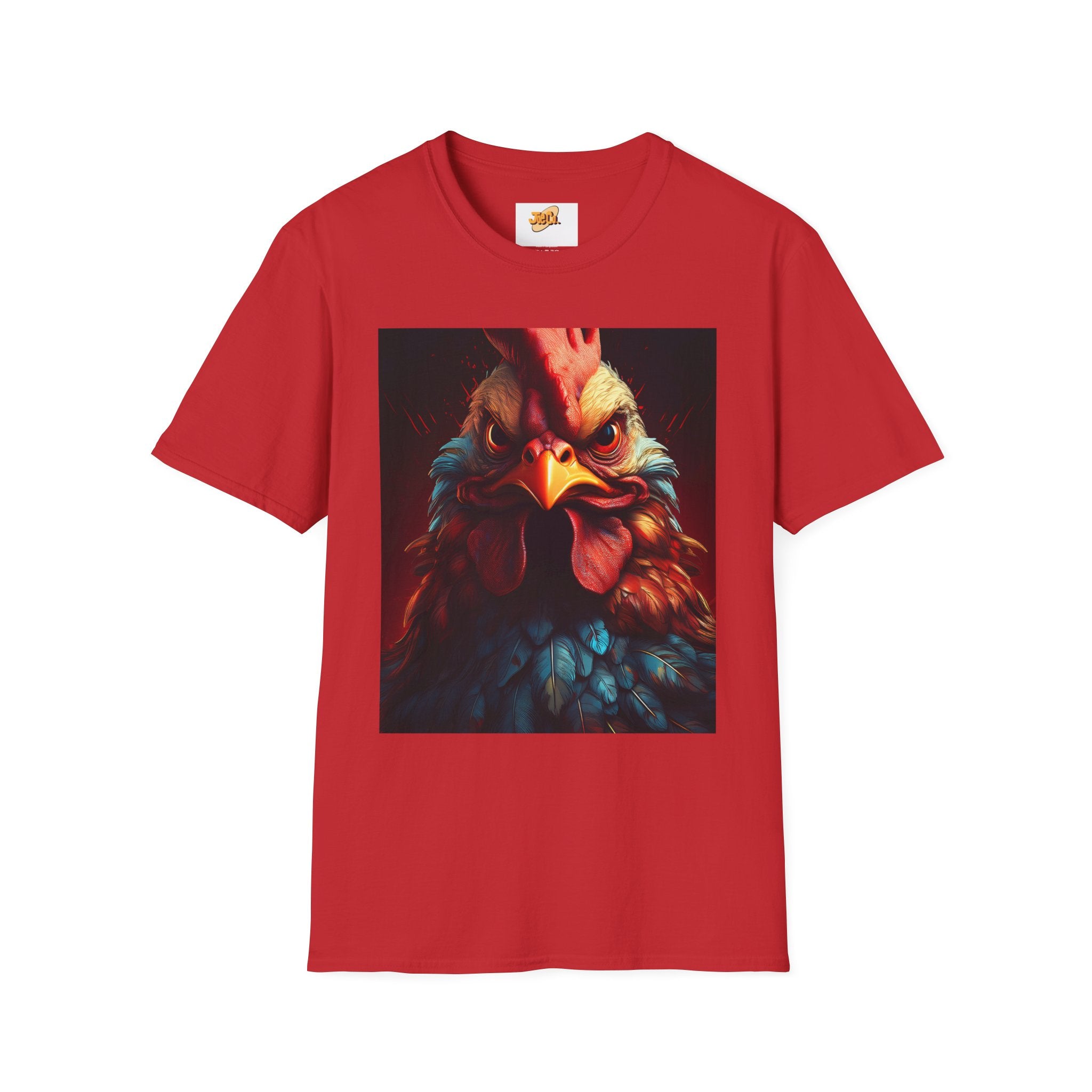 Rooster Portrait T-Shirt – Bold Vintage Farmhouse Rooster Art Tee