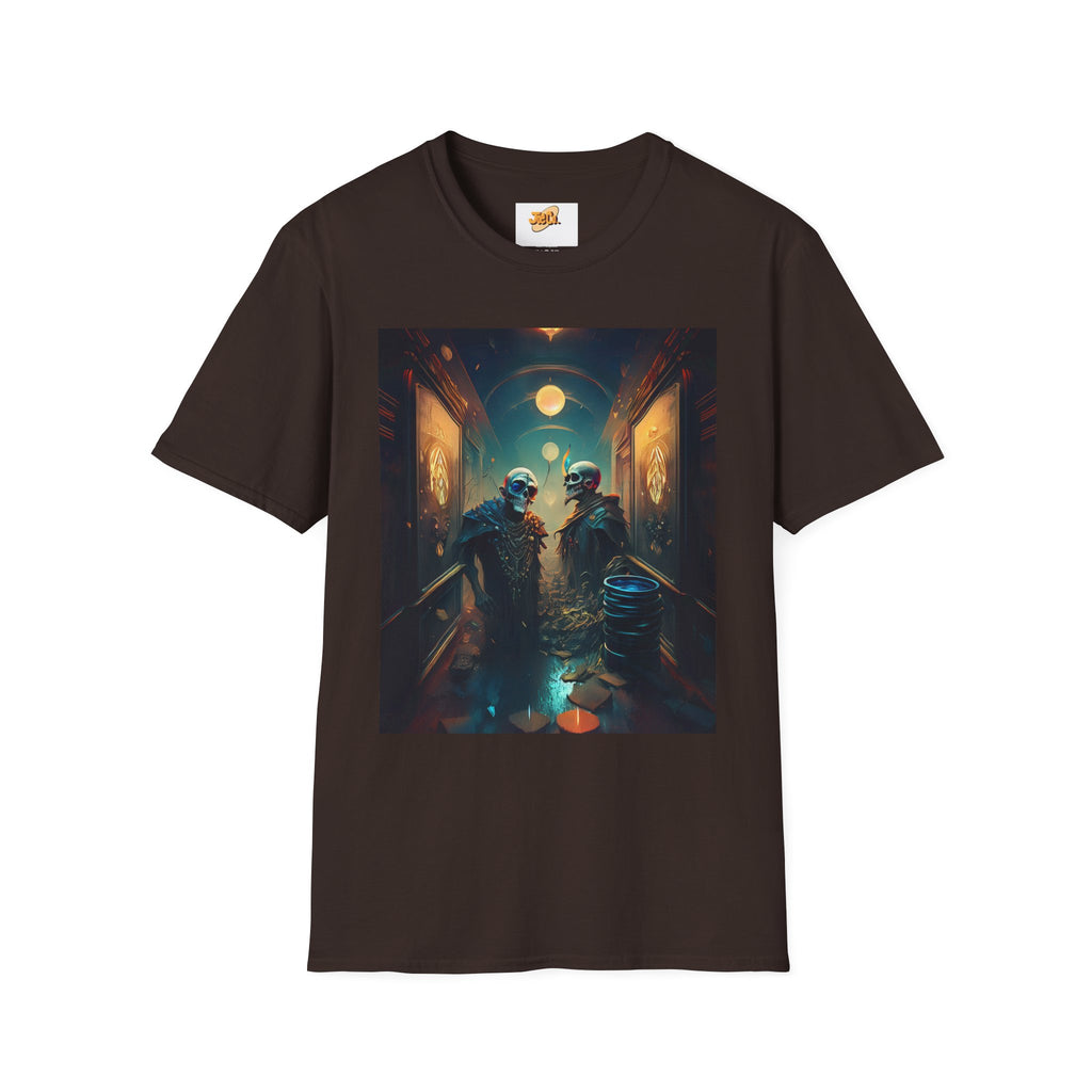 Cyberpunk Alley T-Shirt — Neon Futuristic Street Scene