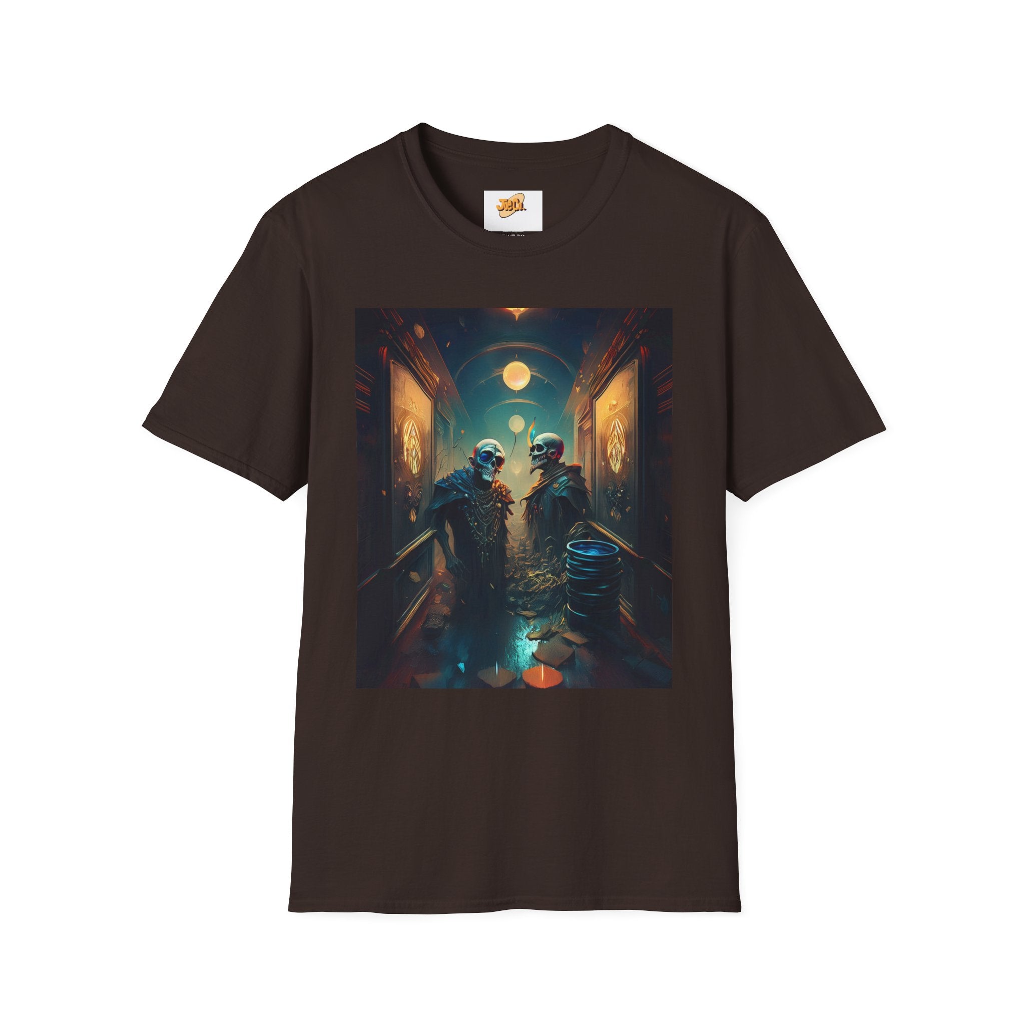Cyberpunk Alley T-Shirt — Neon Futuristic Street Scene