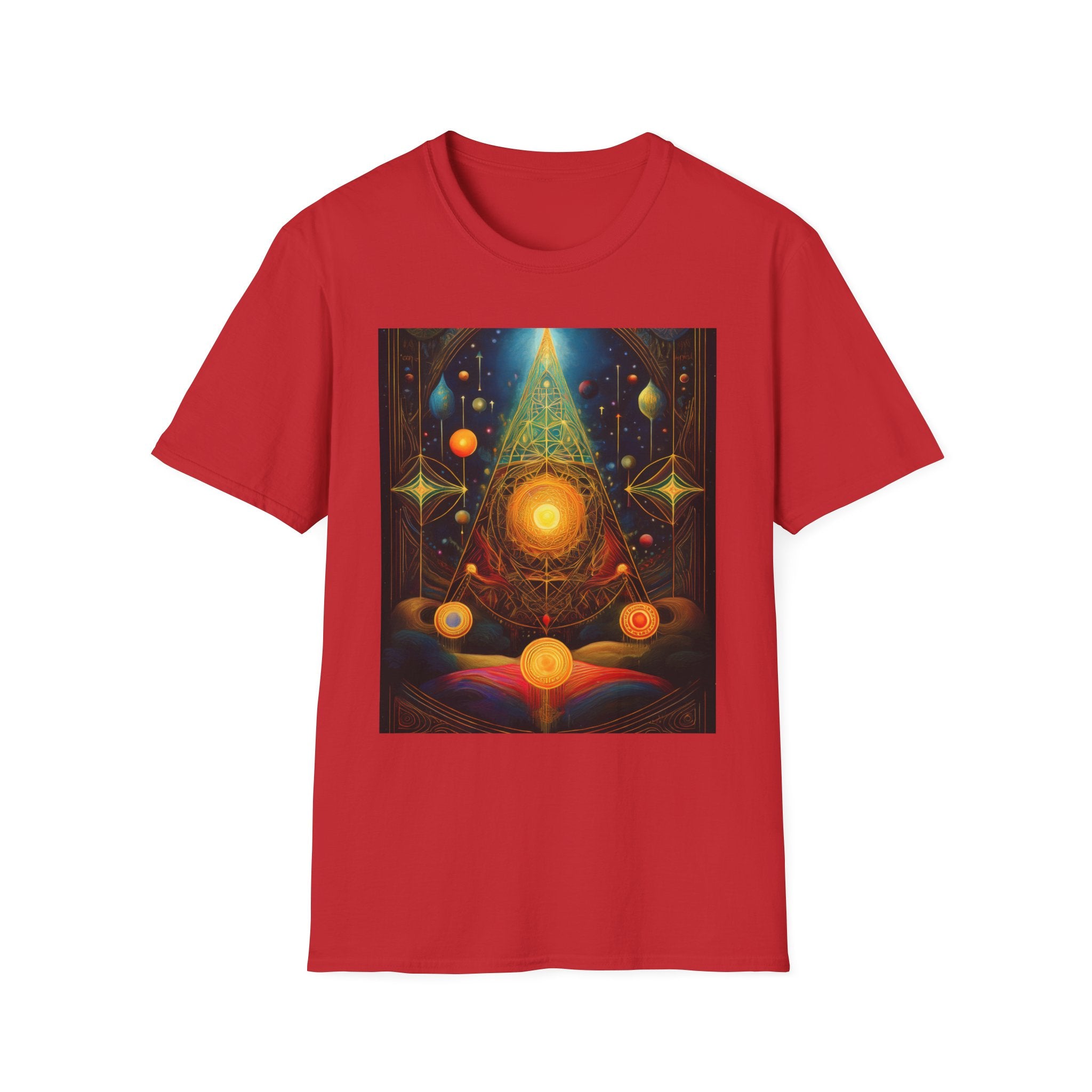 Mystic Sun Pyramid Graphic T-Shirt