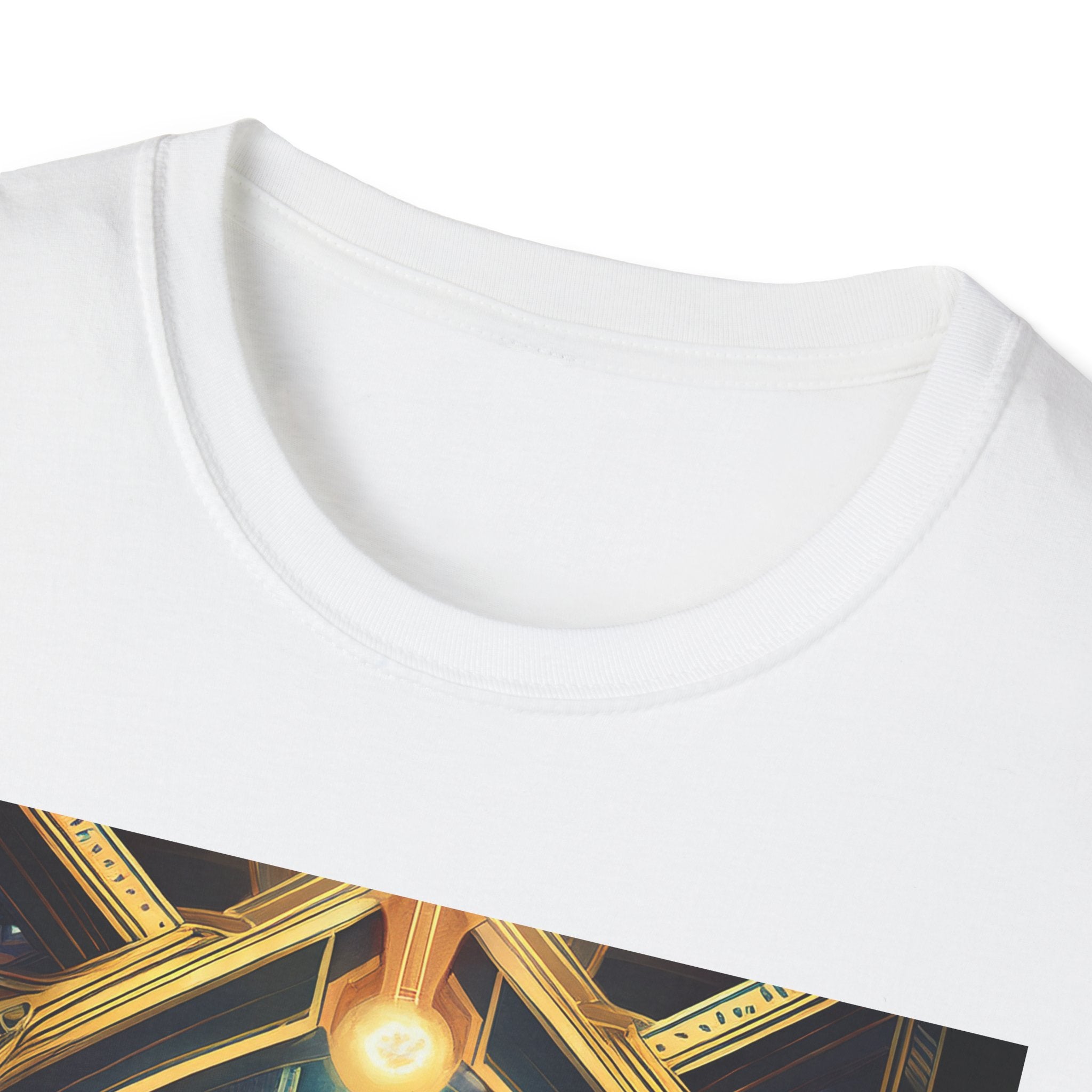 Mystic Observatory Art Tee — Cosmic Circle Gathering Graphic T-Shirt