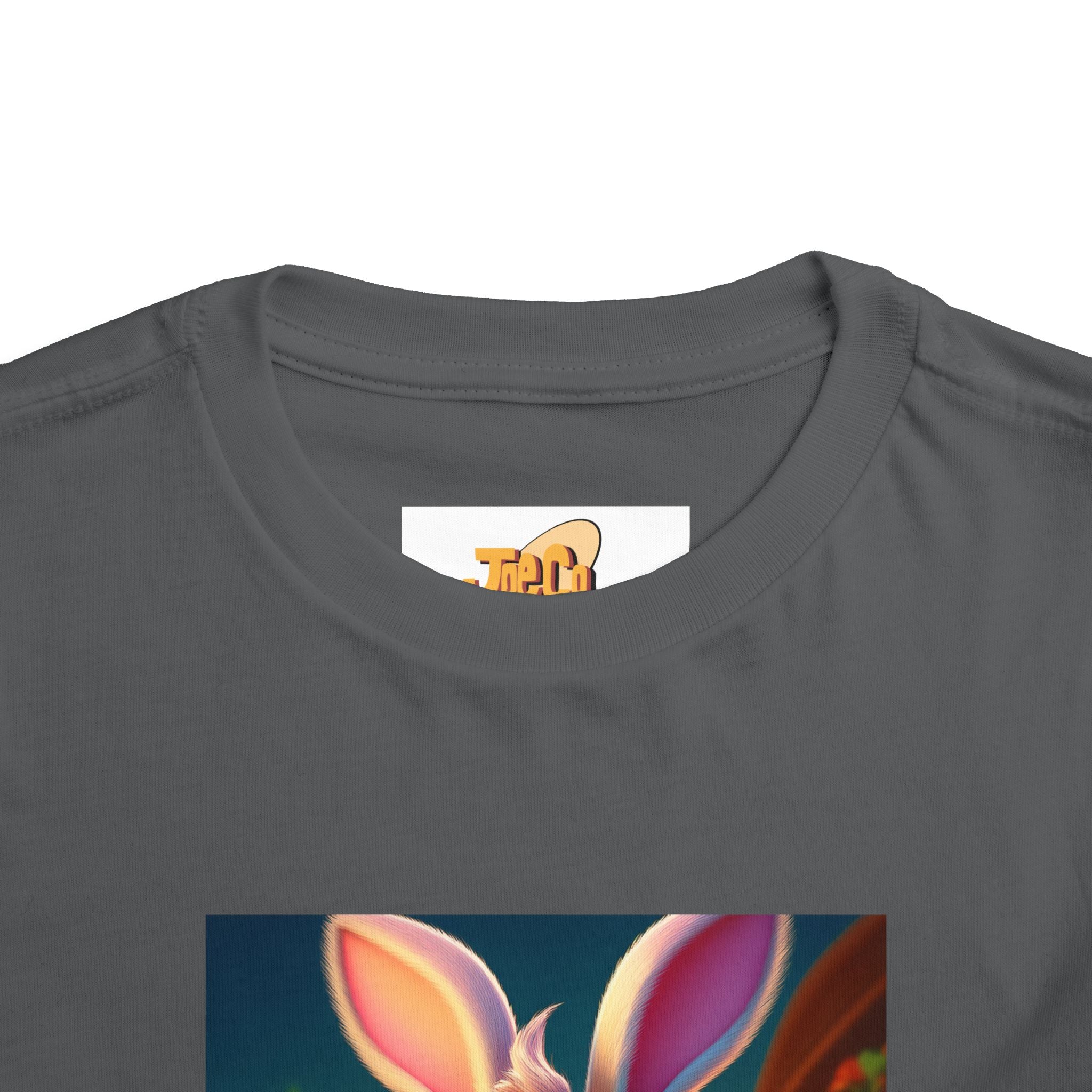 Easter Bunny Toddler Tee — Cute Bunny with Eggs Graphic Shirt