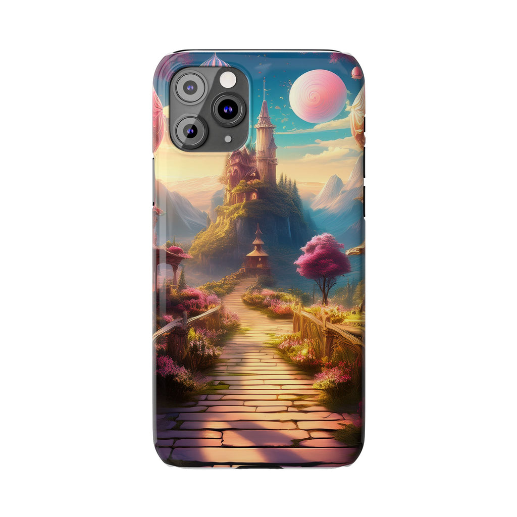 Slim Phone Case — Fantasy Castle Path Scenic iPhone Case