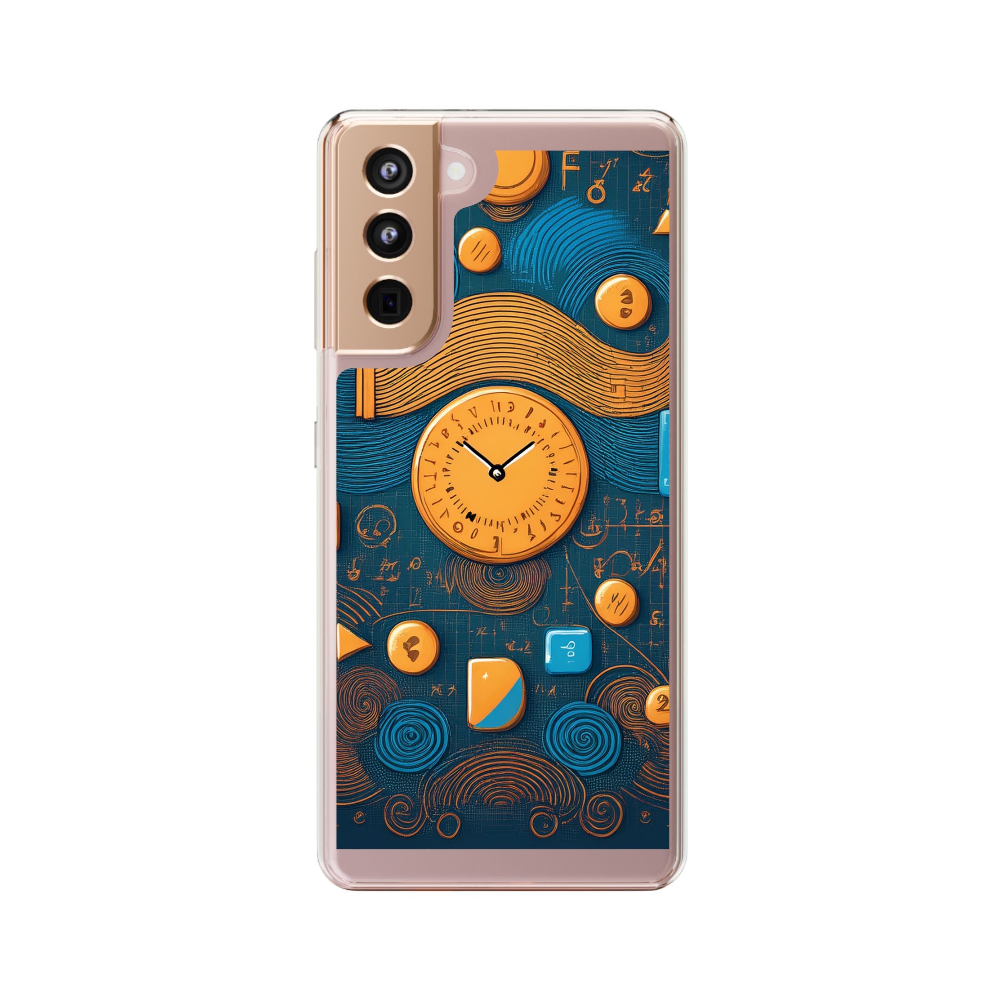Clear Case — Abstract Clockwork Design Phone Case