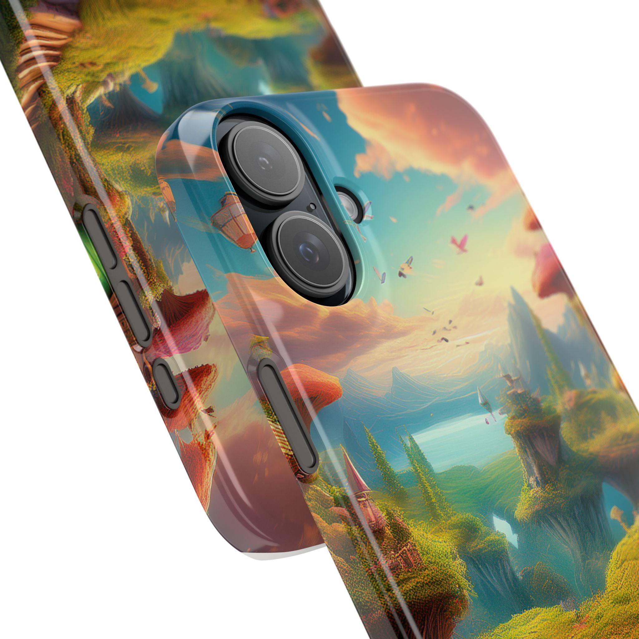 Fantasy Landscape Slim Phone Case — Enchanted Mushroom Path