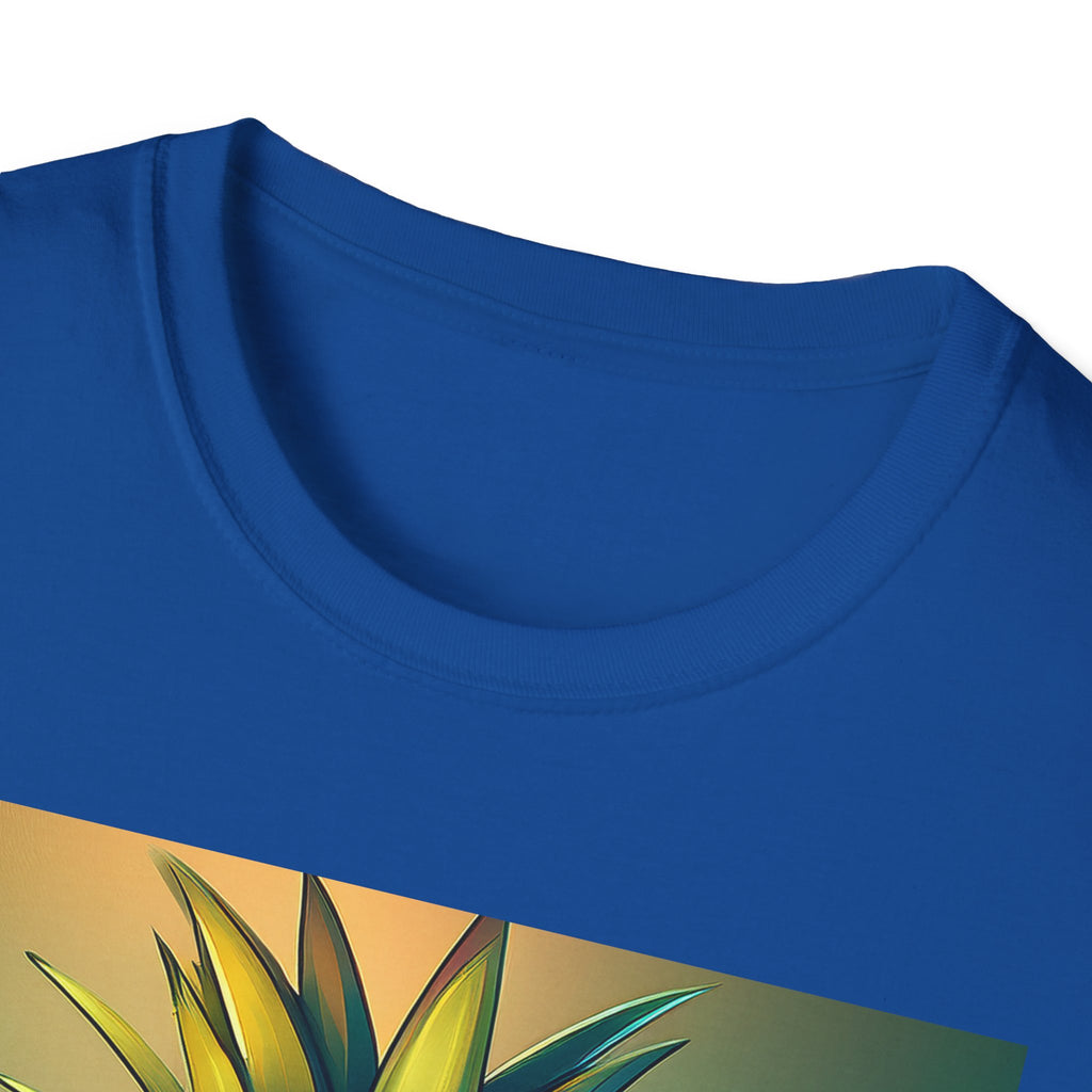 Pineapple Cartoon T-Shirt — Cute Smiling Pineapple with Glasses Tee