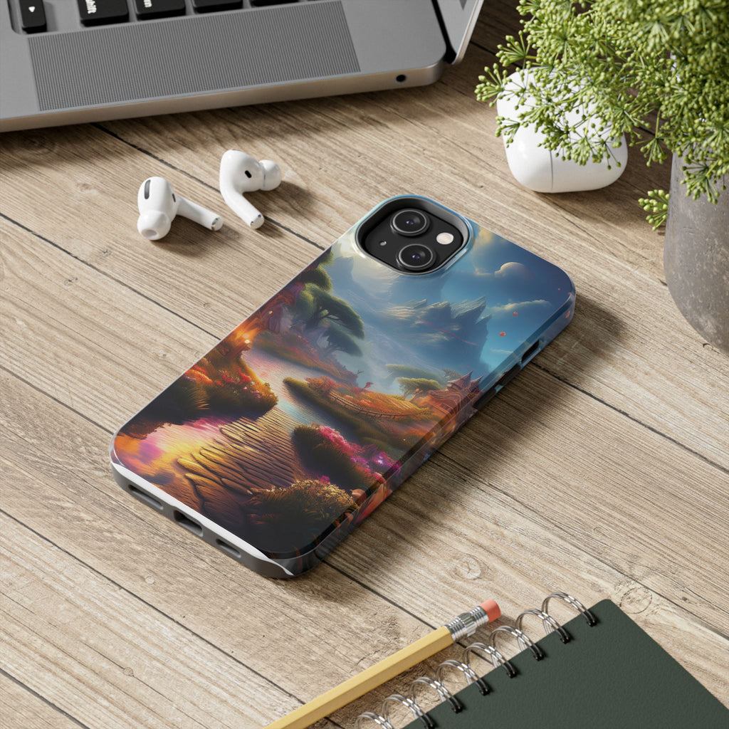 Tough Phone Case — Enchanted Pathway Fantasy Landscape