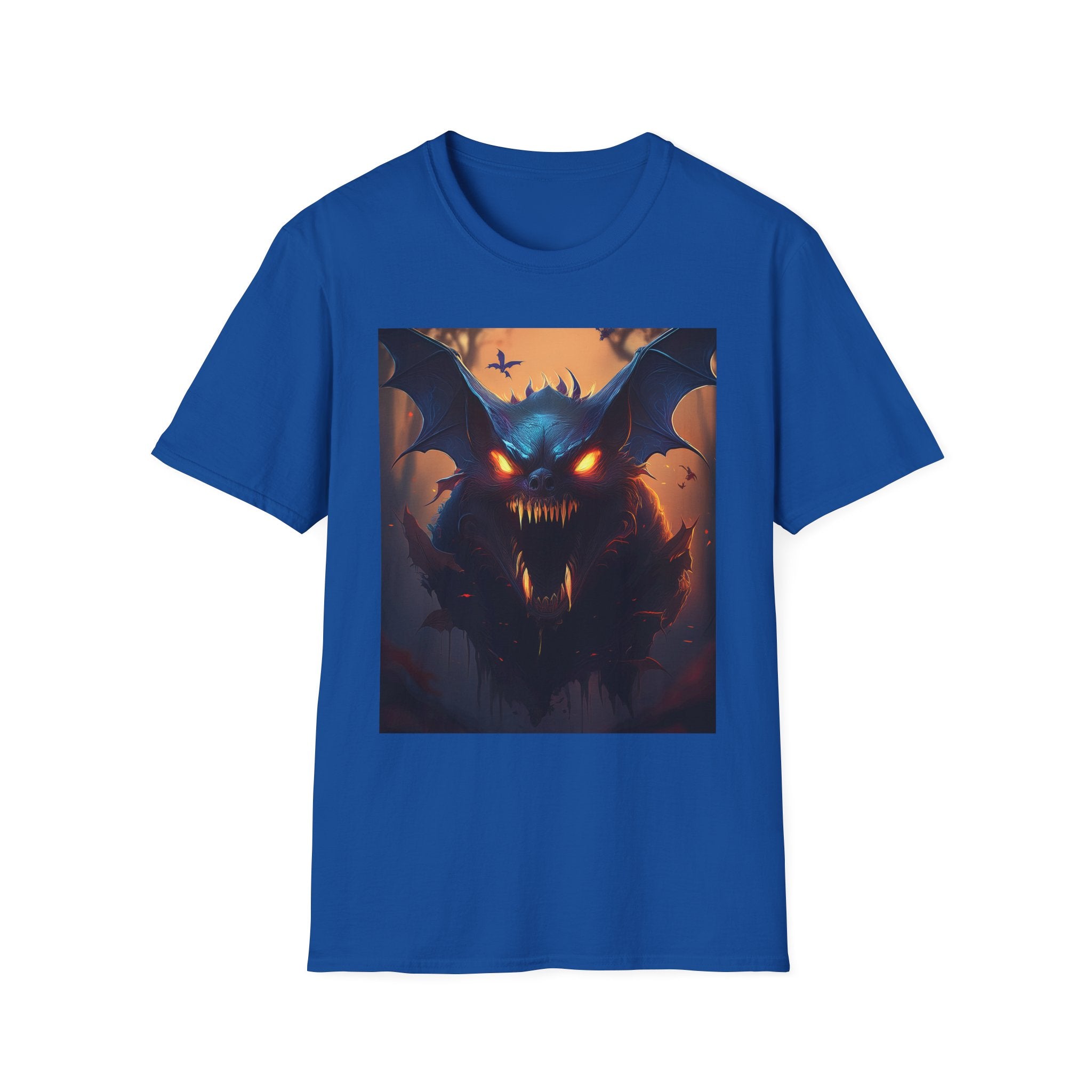 Halloween Demon Bat T-Shirt — Spooky Glowing Monster Tee
