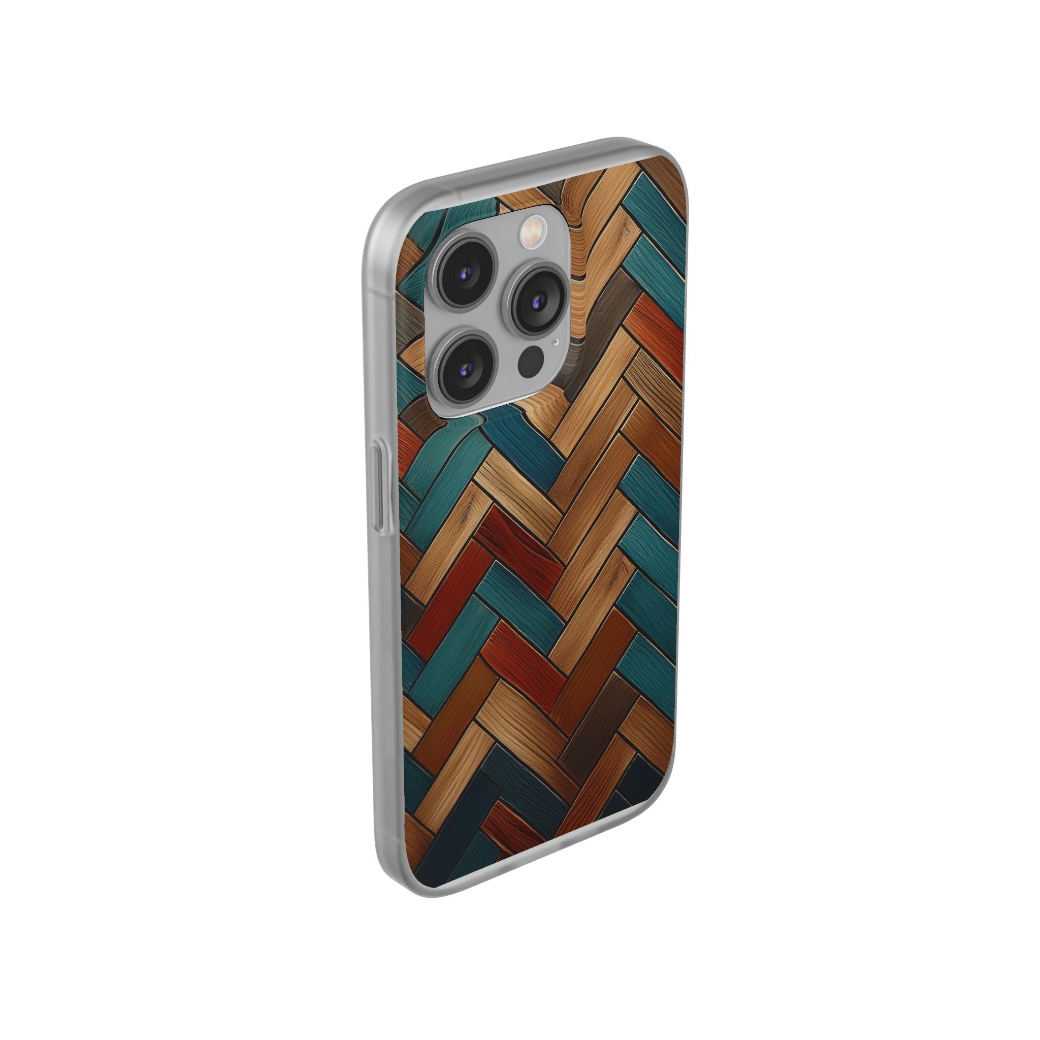 Herringbone Wood Pattern Flexi Phone Case