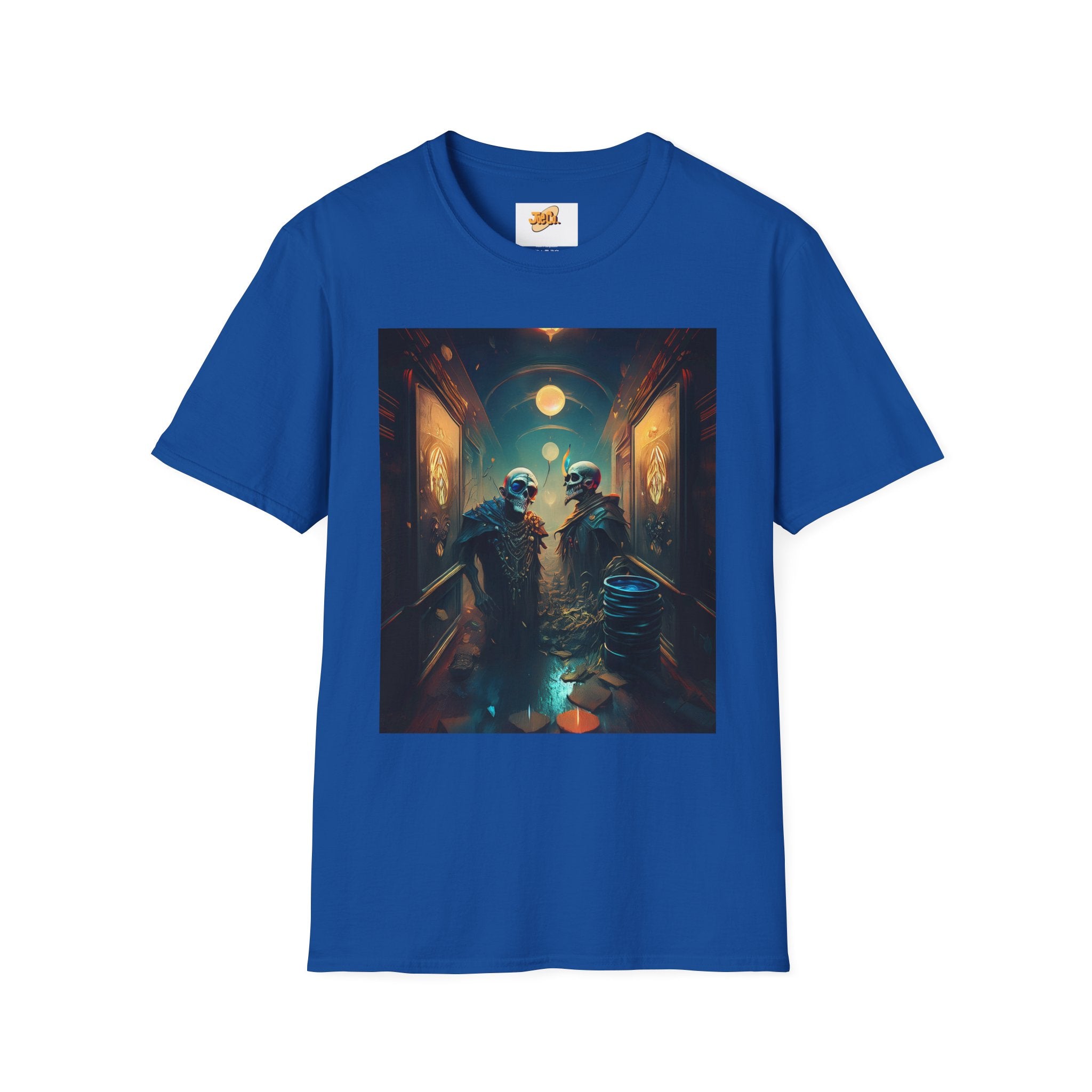 Cyberpunk Alley T-Shirt — Neon Futuristic Street Scene