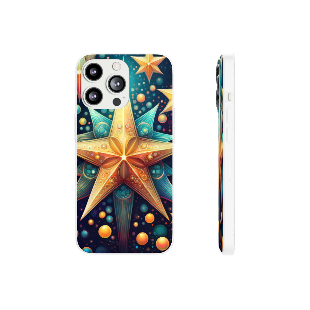 Starburst Galaxy Phone Case — Colorful Cosmic Star Design Flexible Case