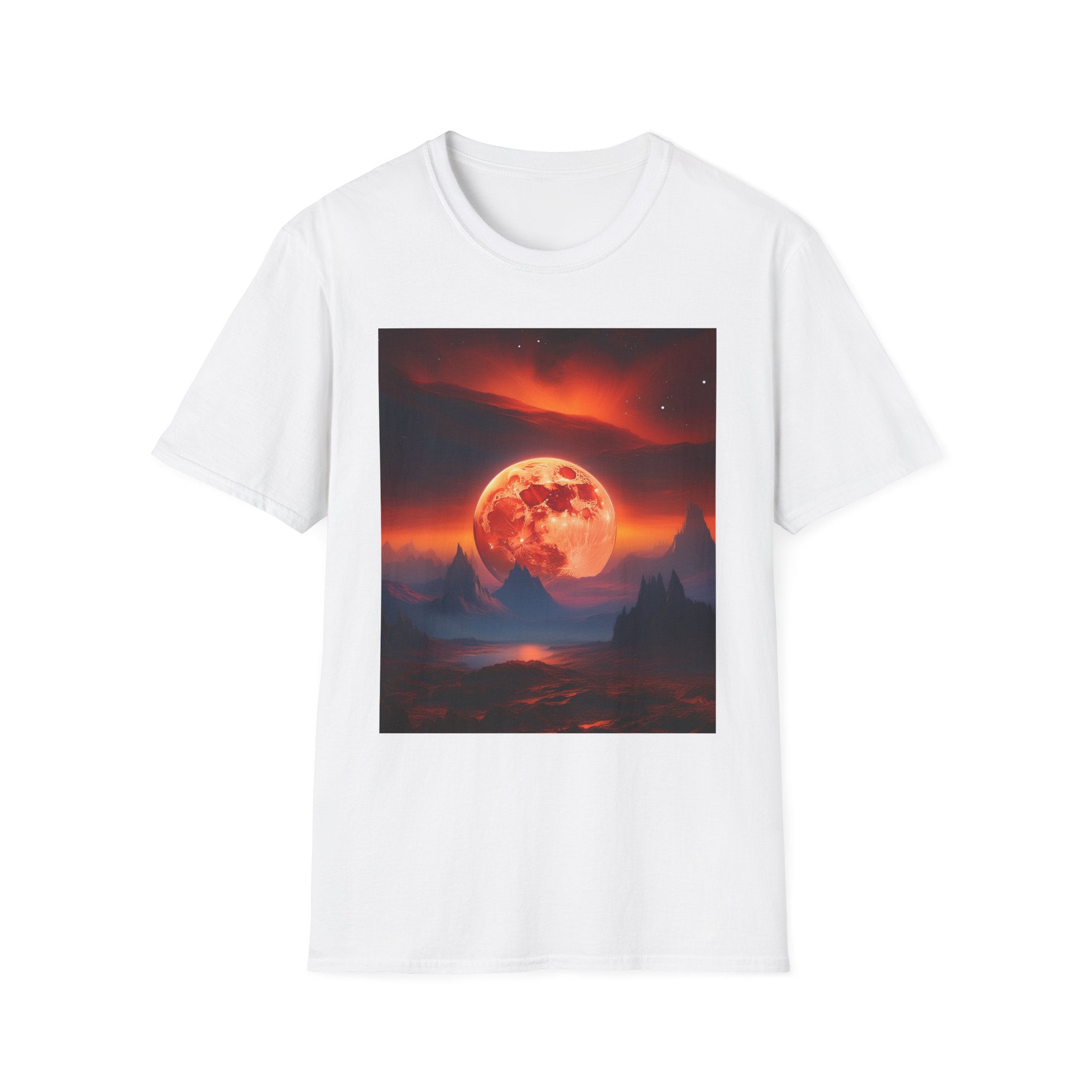 Red Moon Landscape T‑Shirt