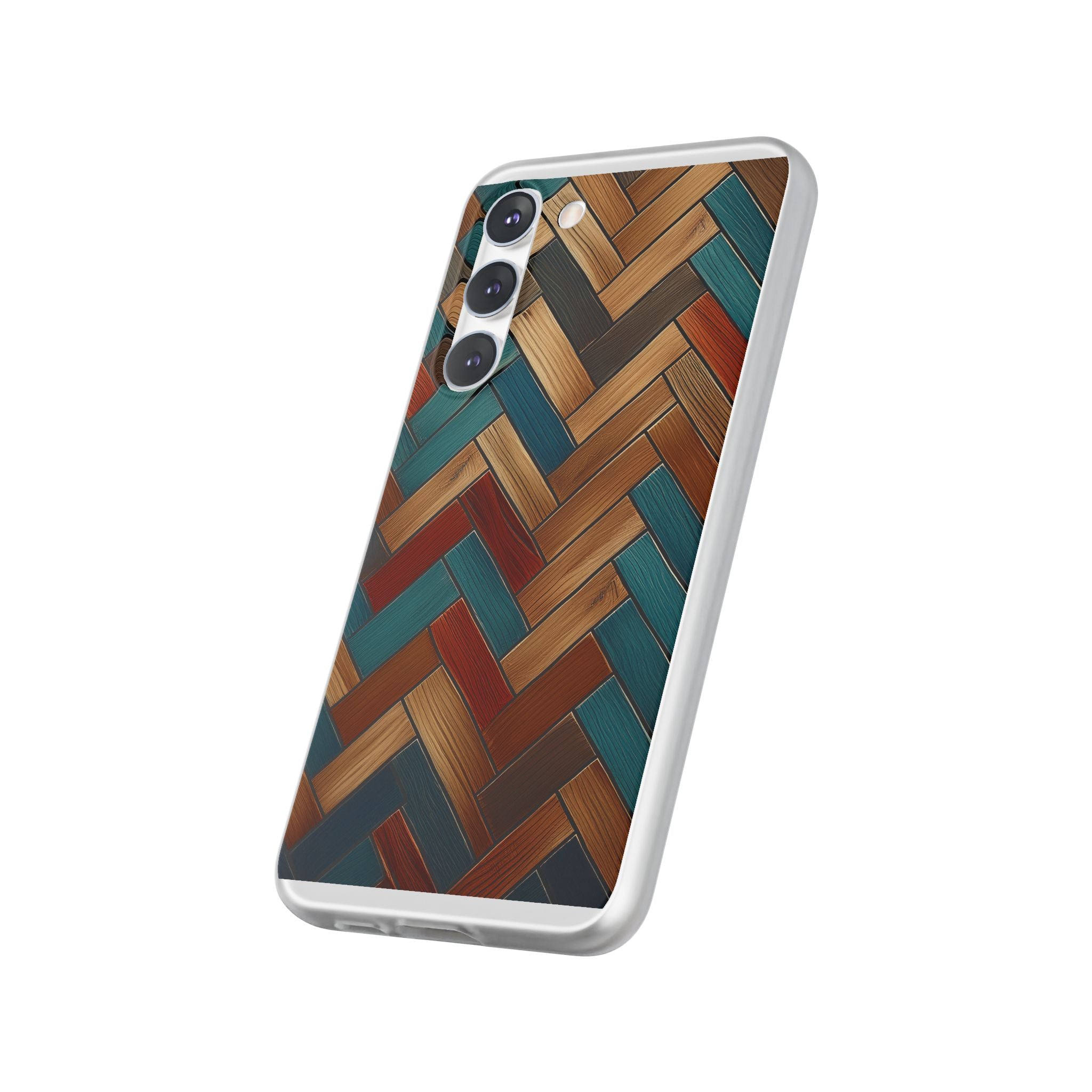 Herringbone Wood Pattern Flexi Phone Case