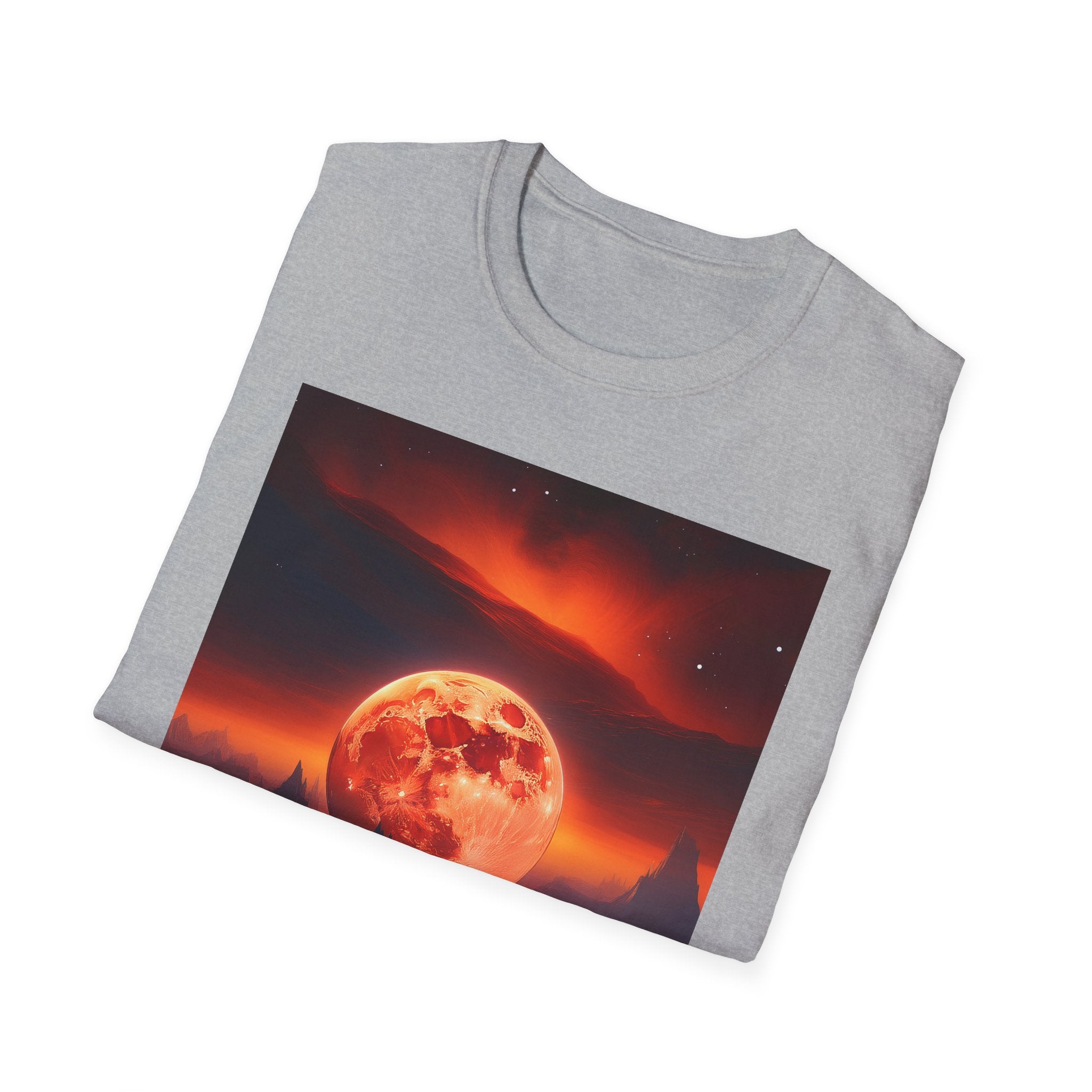 Red Moon Landscape T‑Shirt