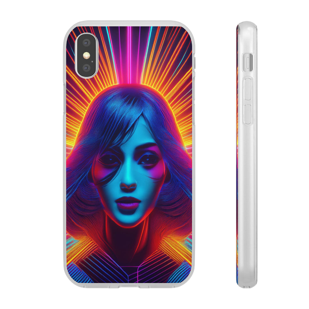 Phone Case — Neon Retro Portrait Mandala