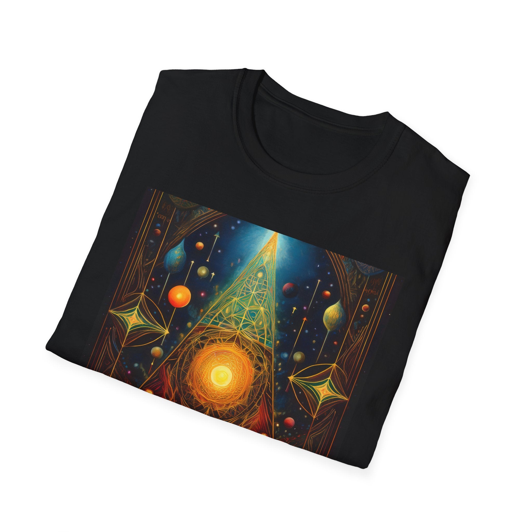 Mystic Sun Pyramid Graphic T-Shirt