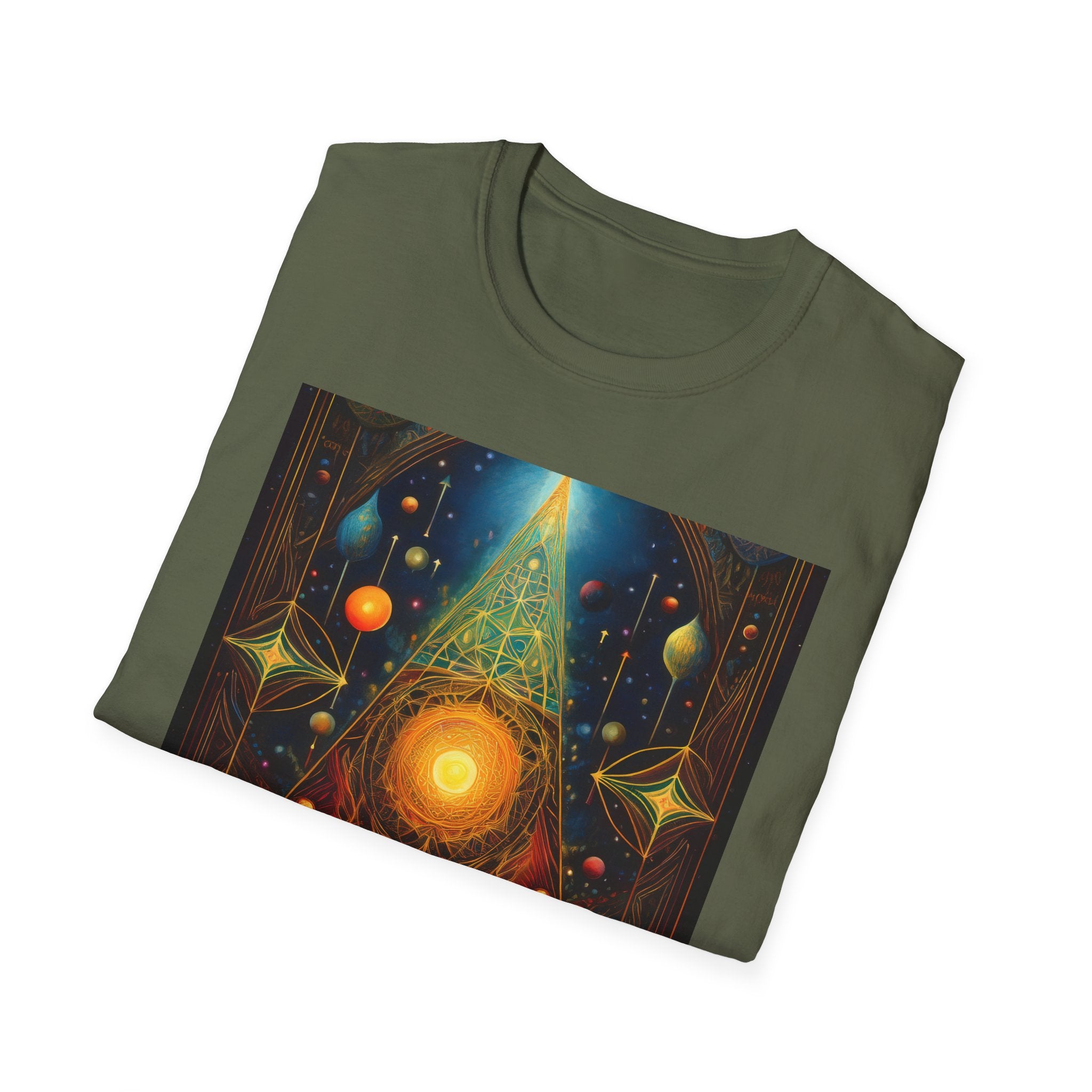 Mystic Sun Pyramid Graphic T-Shirt