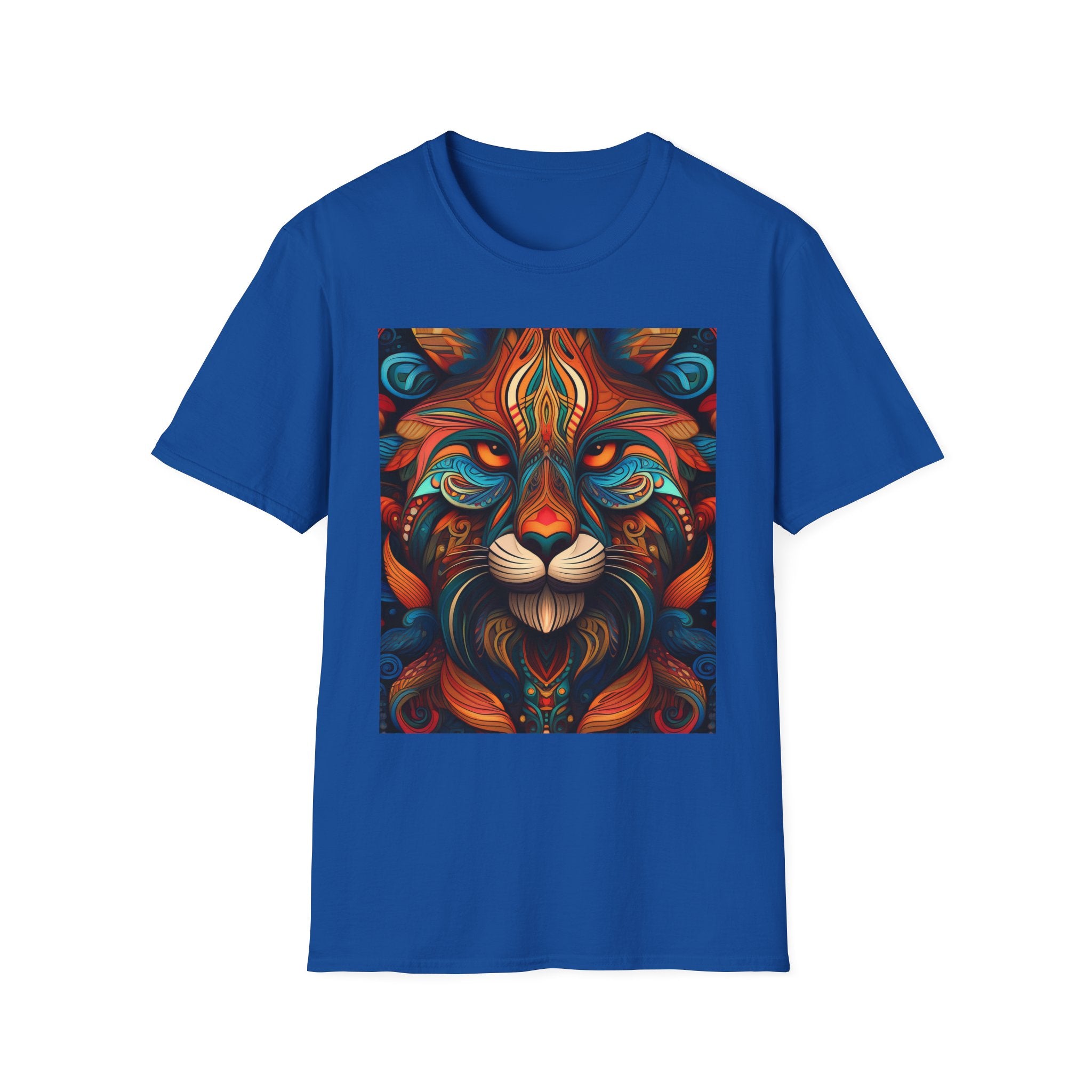Lion Mandala T-Shirt — Colorful Psychedelic Lion Graphic Tee