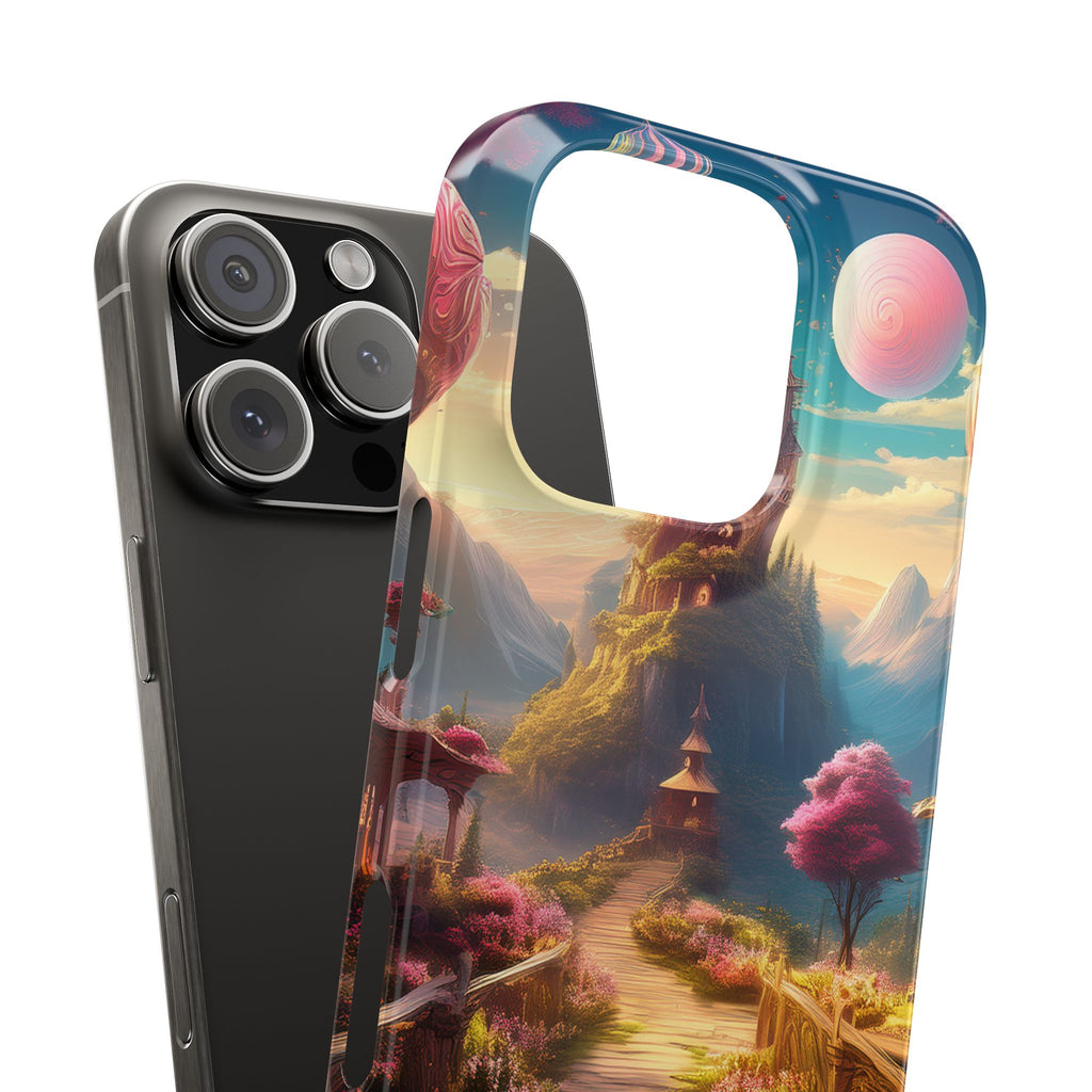 Slim Phone Case — Fantasy Castle Path Scenic iPhone Case