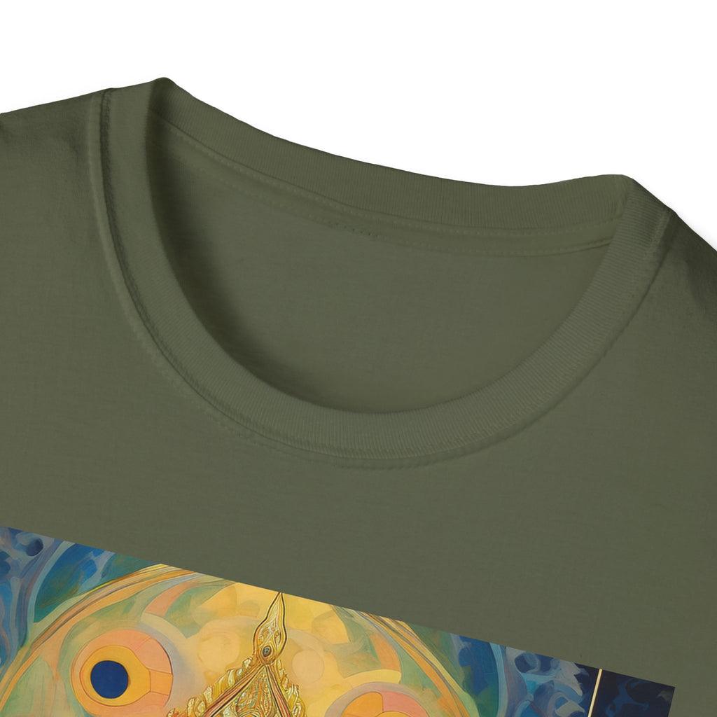 Buddha Sanctuary Art T-Shirt — Meditative Temple Graphic Tee