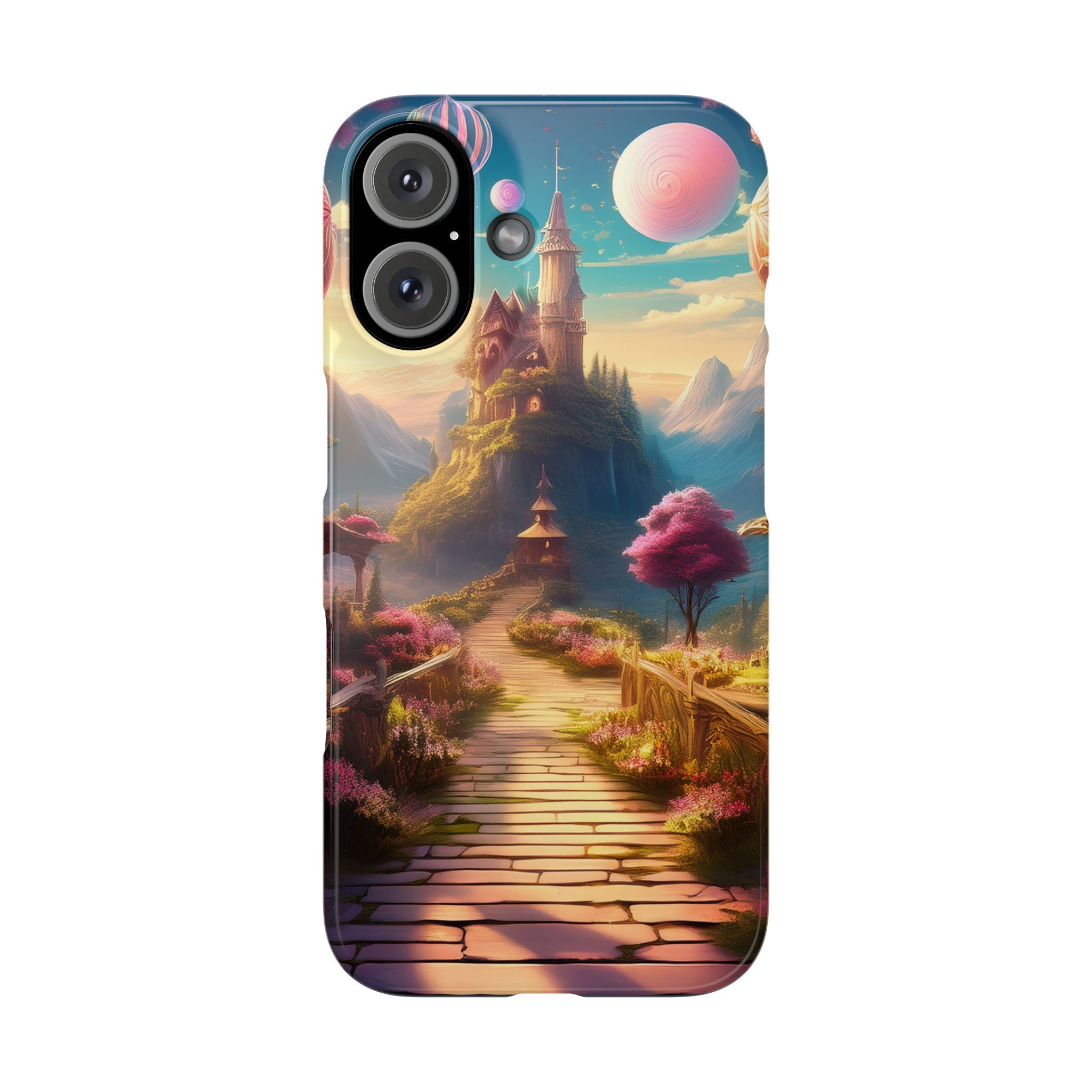 Slim Phone Case — Fantasy Castle Path Scenic iPhone Case