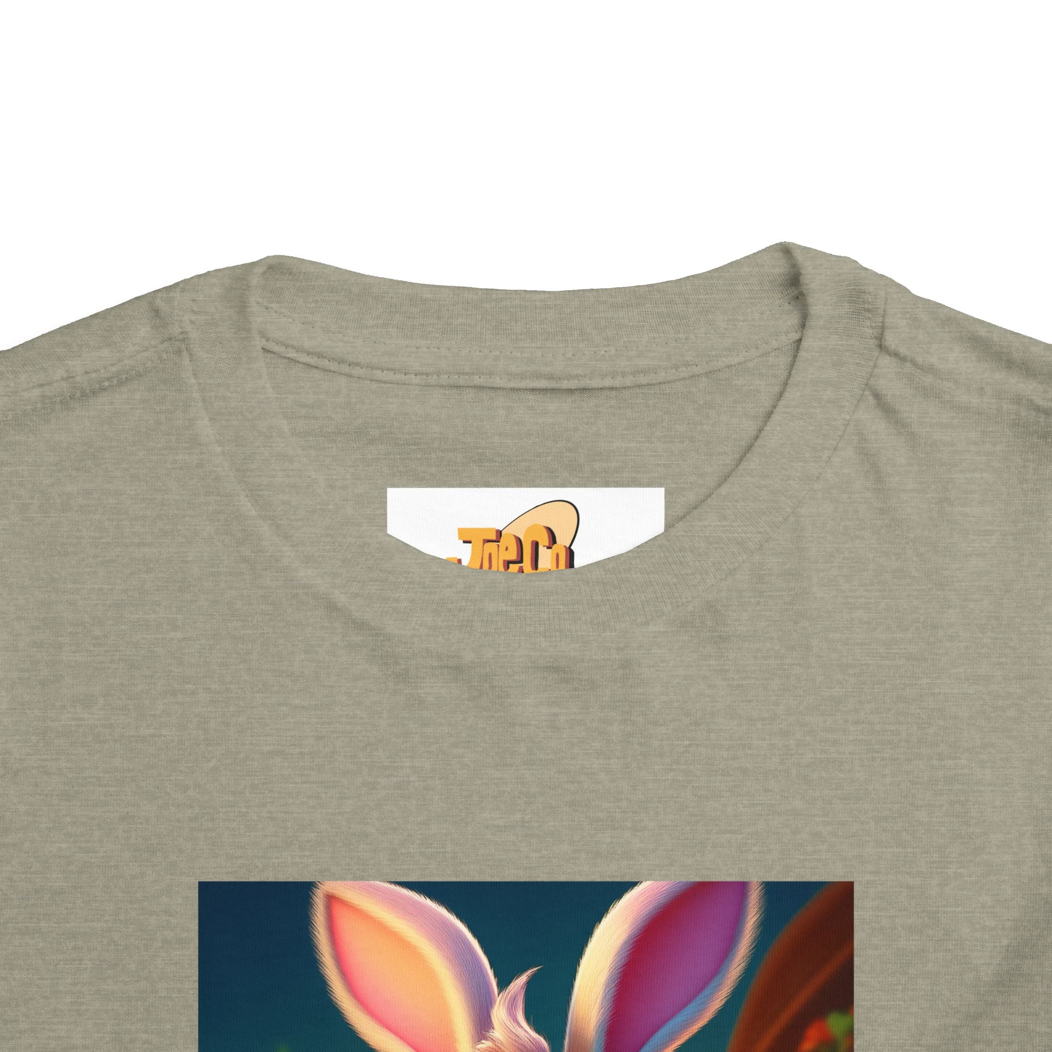 Easter Bunny Toddler Tee — Cute Bunny with Eggs Graphic Shirt