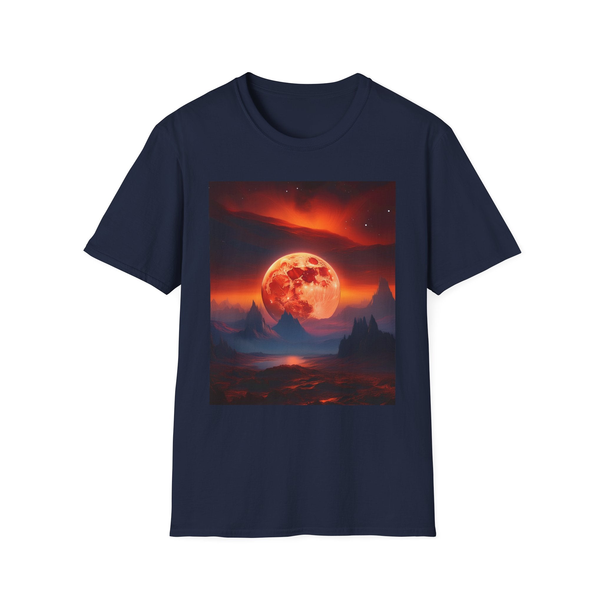 Red Moon Landscape T‑Shirt