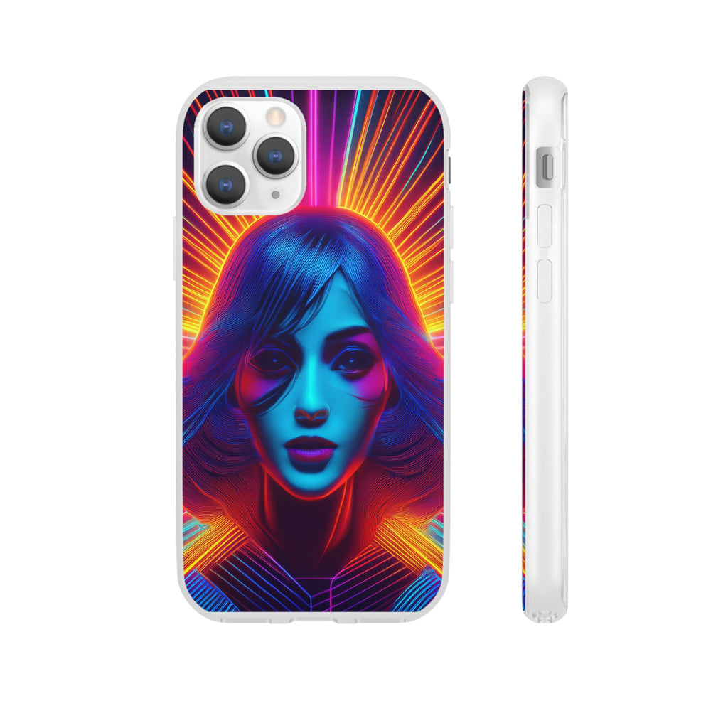 Phone Case — Neon Retro Portrait Mandala