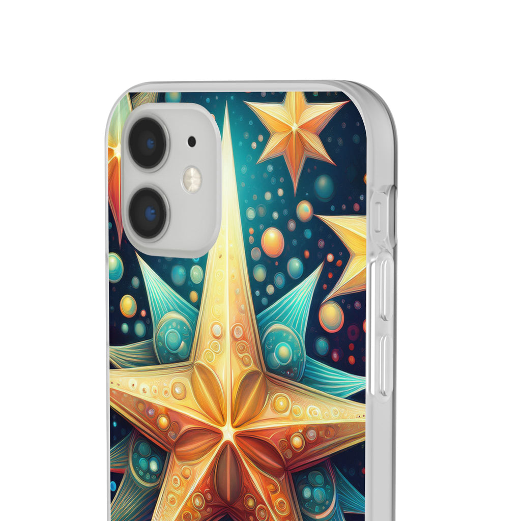 Starburst Galaxy Phone Case — Colorful Cosmic Star Design Flexible Case