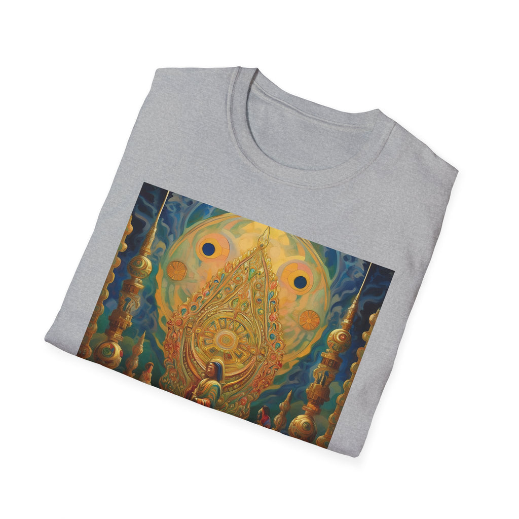 Buddha Sanctuary Art T-Shirt — Meditative Temple Graphic Tee