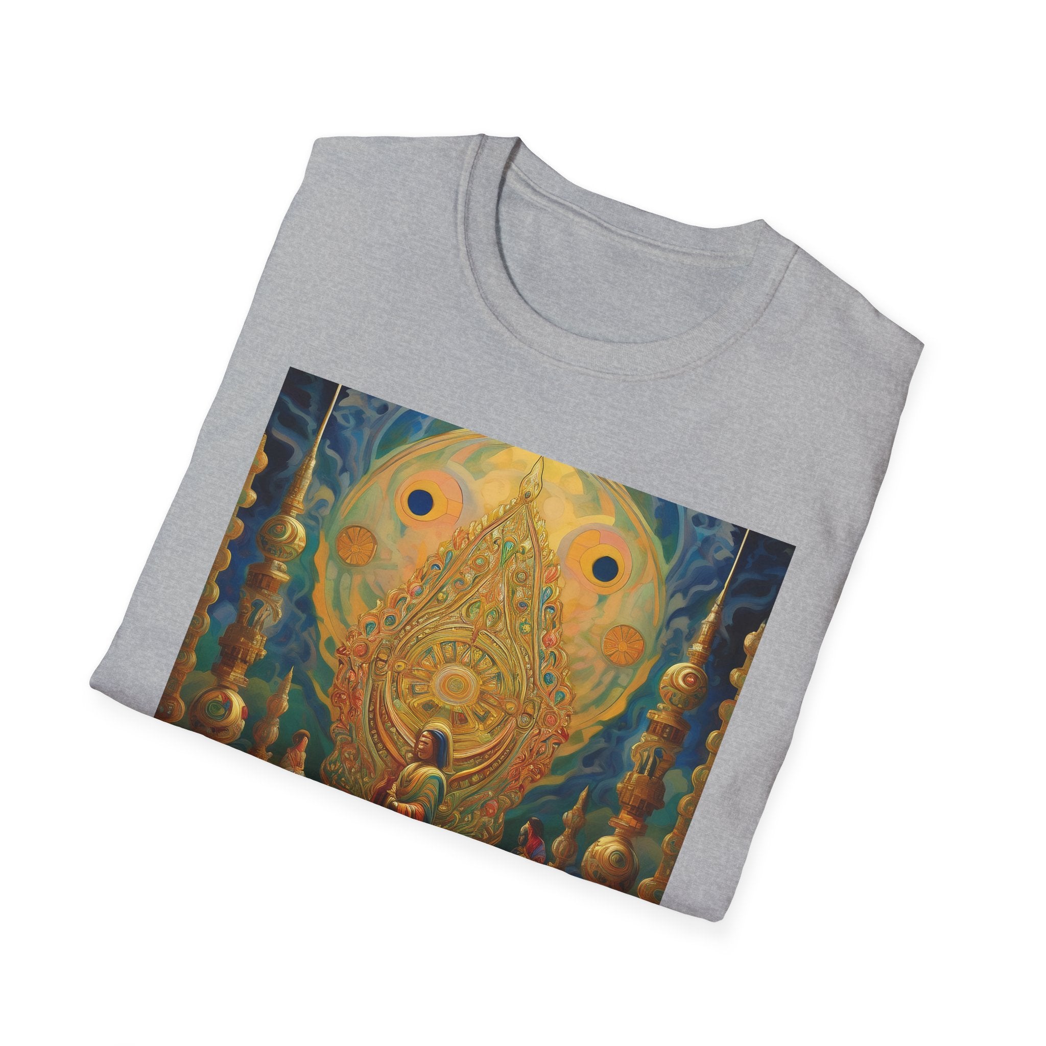 Buddha Sanctuary Art T-Shirt — Meditative Temple Graphic Tee