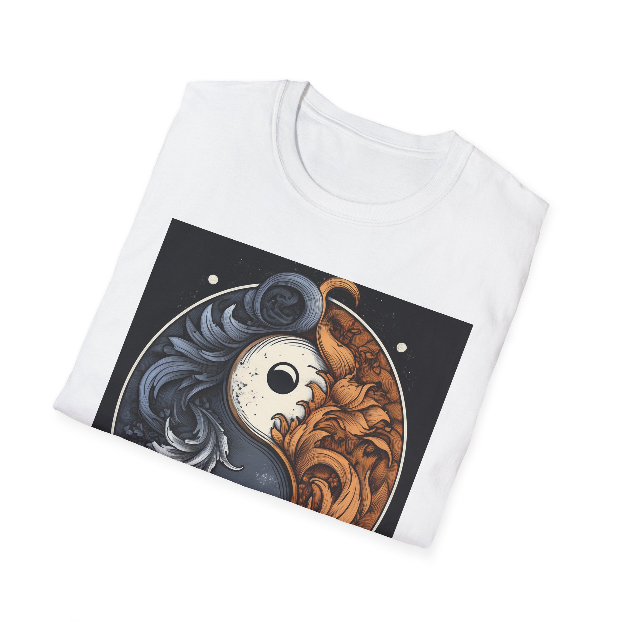 Yin Yang Dragon T-Shirt – Fire & Ice Balance Graphic Tee
