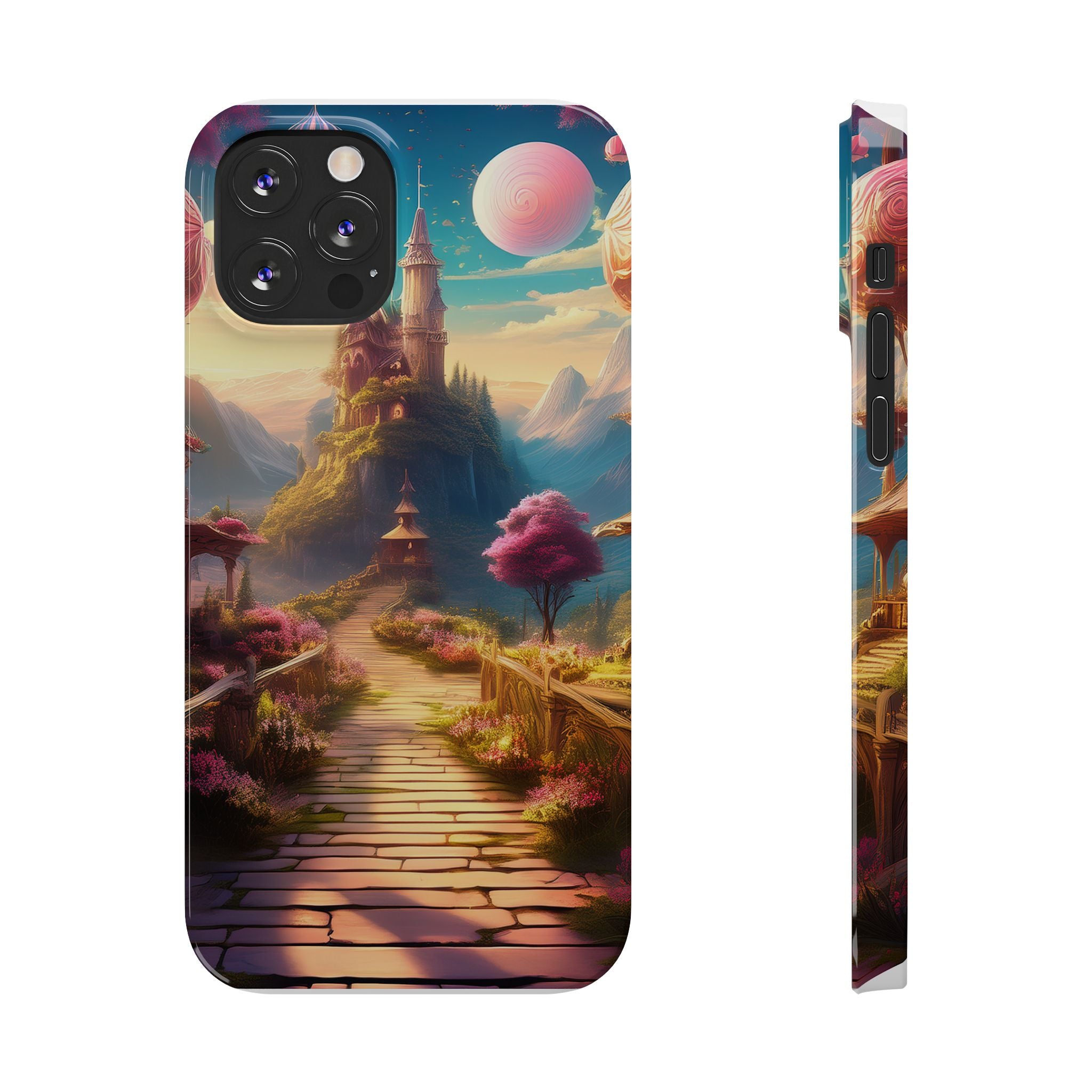 Slim Phone Case — Fantasy Castle Path Scenic iPhone Case