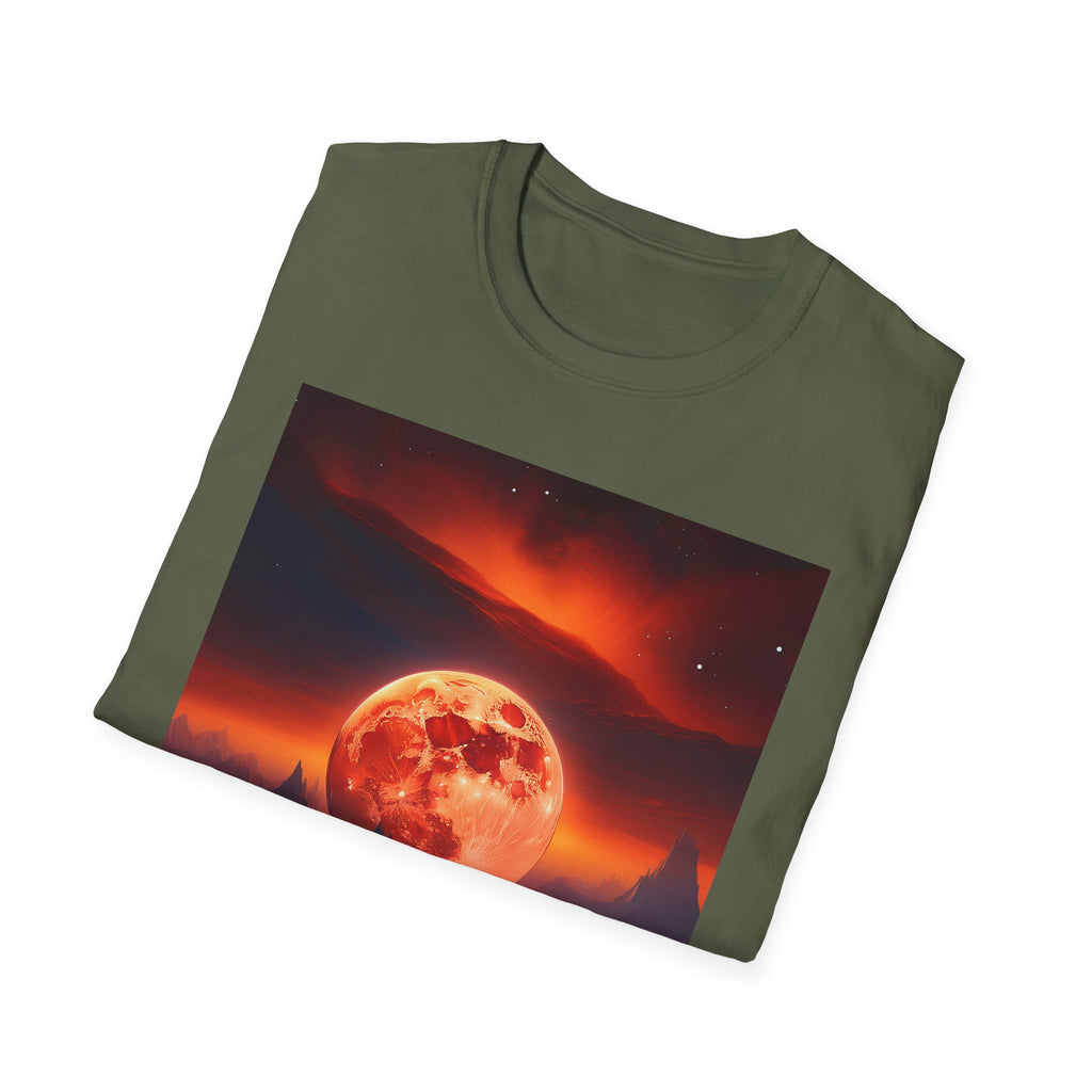 Red Moon Landscape T‑Shirt