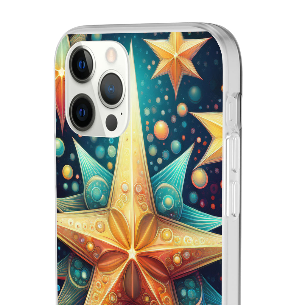 Starburst Galaxy Phone Case — Colorful Cosmic Star Design Flexible Case