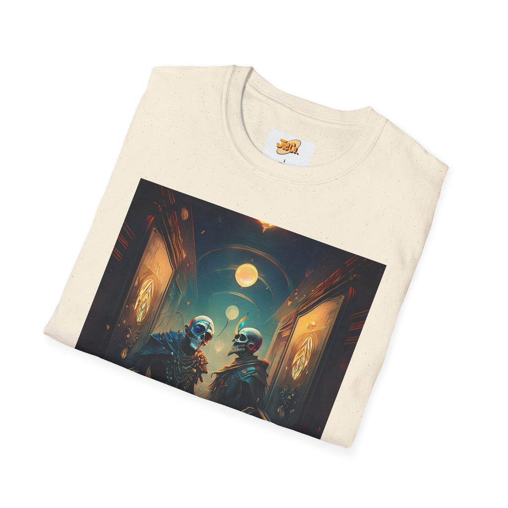 Cyberpunk Alley T-Shirt — Neon Futuristic Street Scene