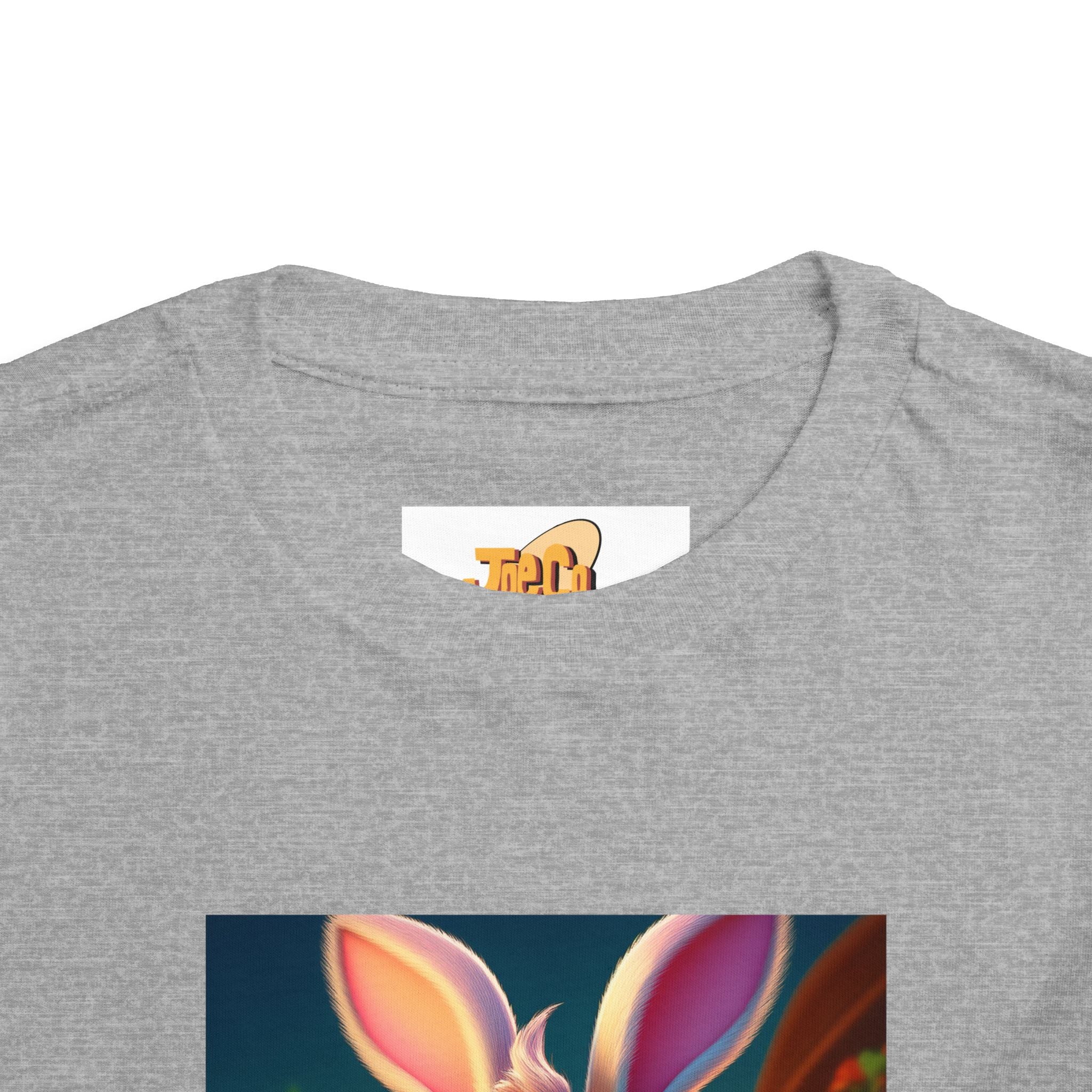 Easter Bunny Toddler Tee — Cute Bunny with Eggs Graphic Shirt
