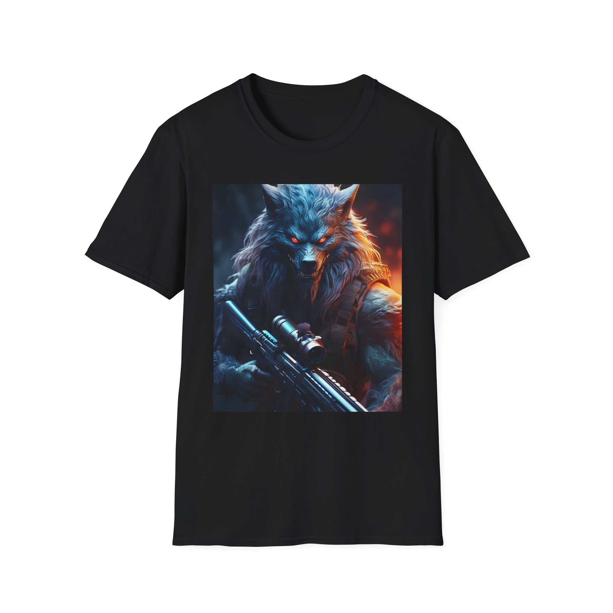 Wolf Sniper T-Shirt — Tactical Werewolf Gaming Tee
