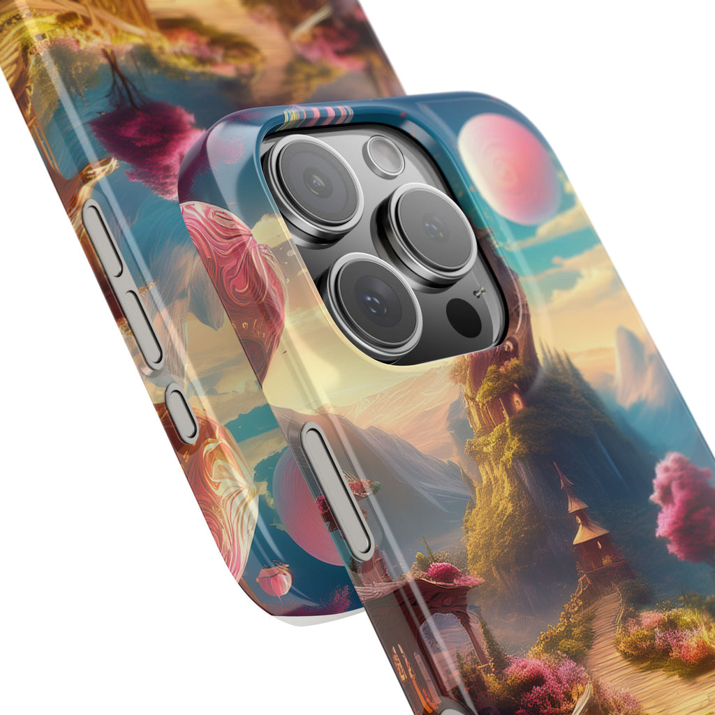 Slim Phone Case — Fantasy Castle Path Scenic iPhone Case