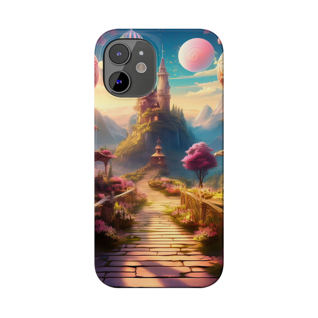 Slim Phone Case — Fantasy Castle Path Scenic iPhone Case