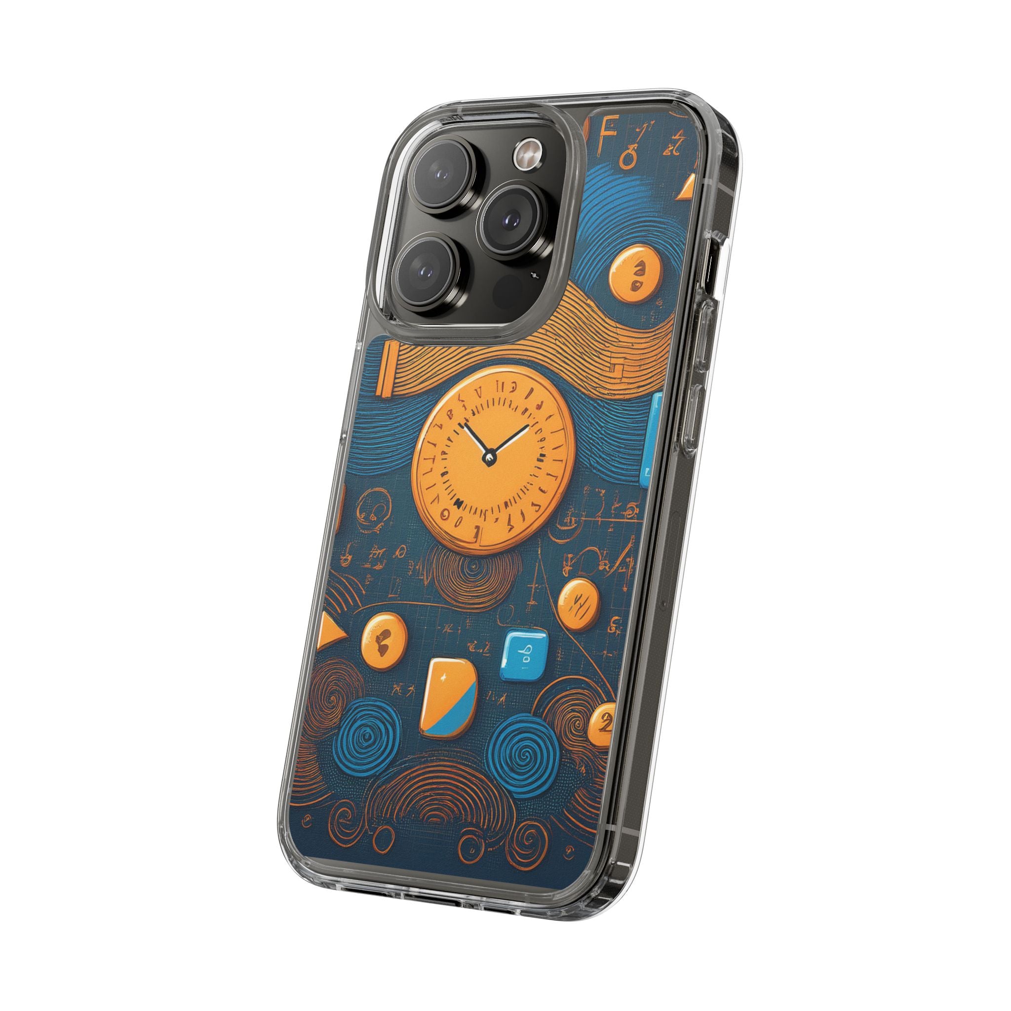 Clear Case — Abstract Clockwork Design Phone Case