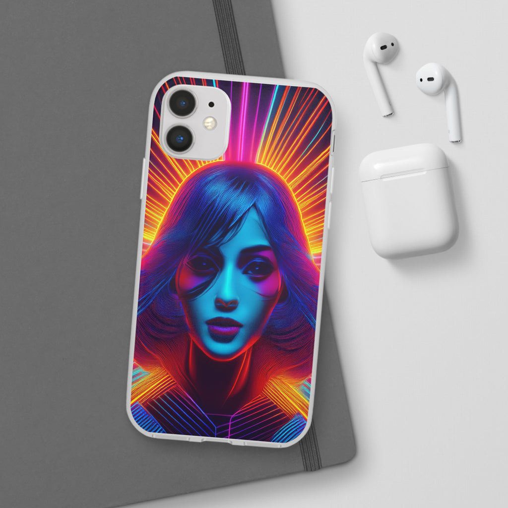 Phone Case — Neon Retro Portrait Mandala