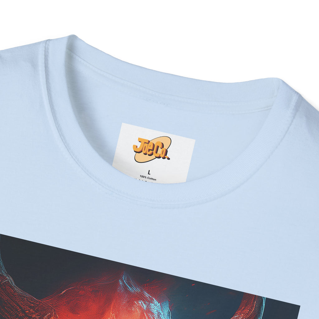 Demon Skull T-Shirt — Fiery Horned Demon Graphic Tee