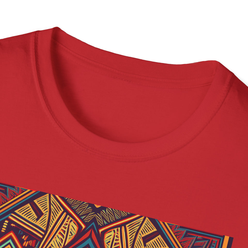 Geometric Tribal Pattern T-Shirt — Boho Vintage Aztec Graphic Tee