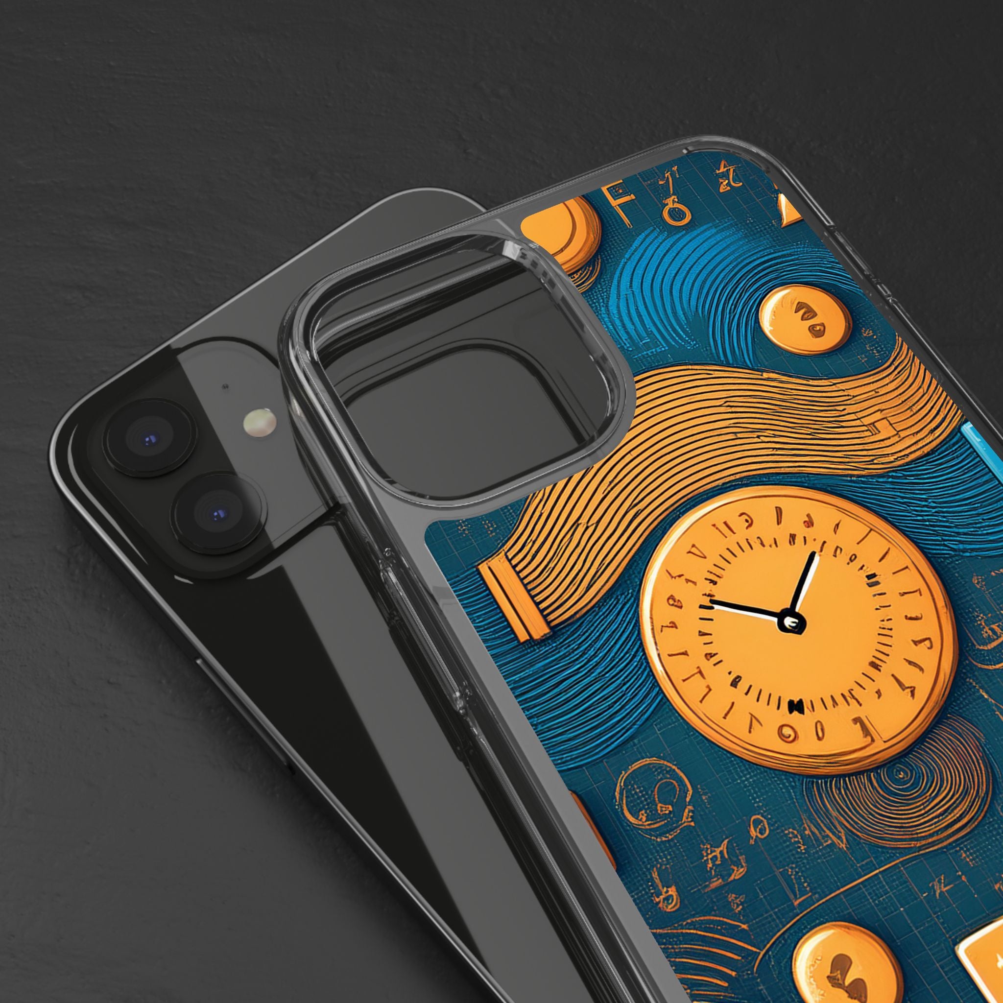 Clear Case — Abstract Clockwork Design Phone Case