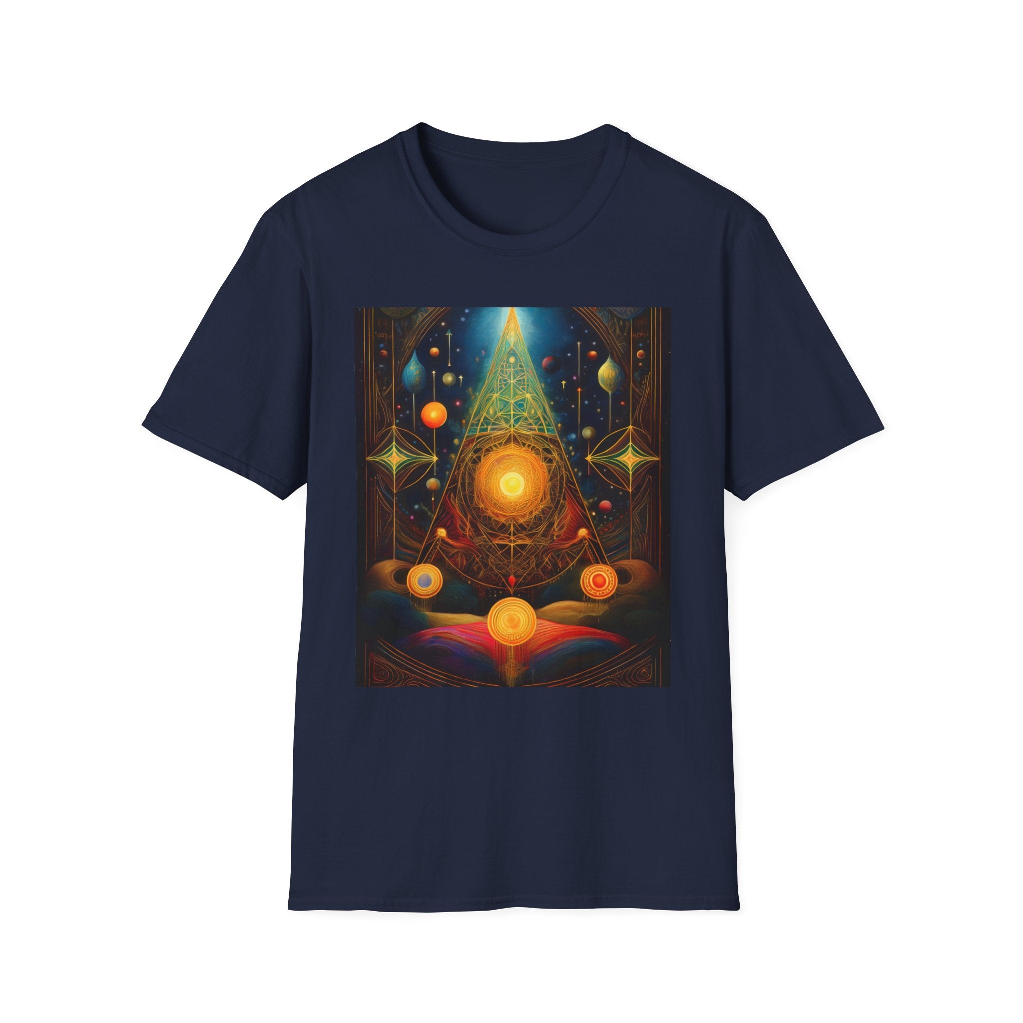 Mystic Sun Pyramid Graphic T-Shirt