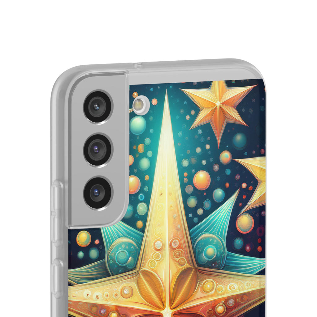Starburst Galaxy Phone Case — Colorful Cosmic Star Design Flexible Case