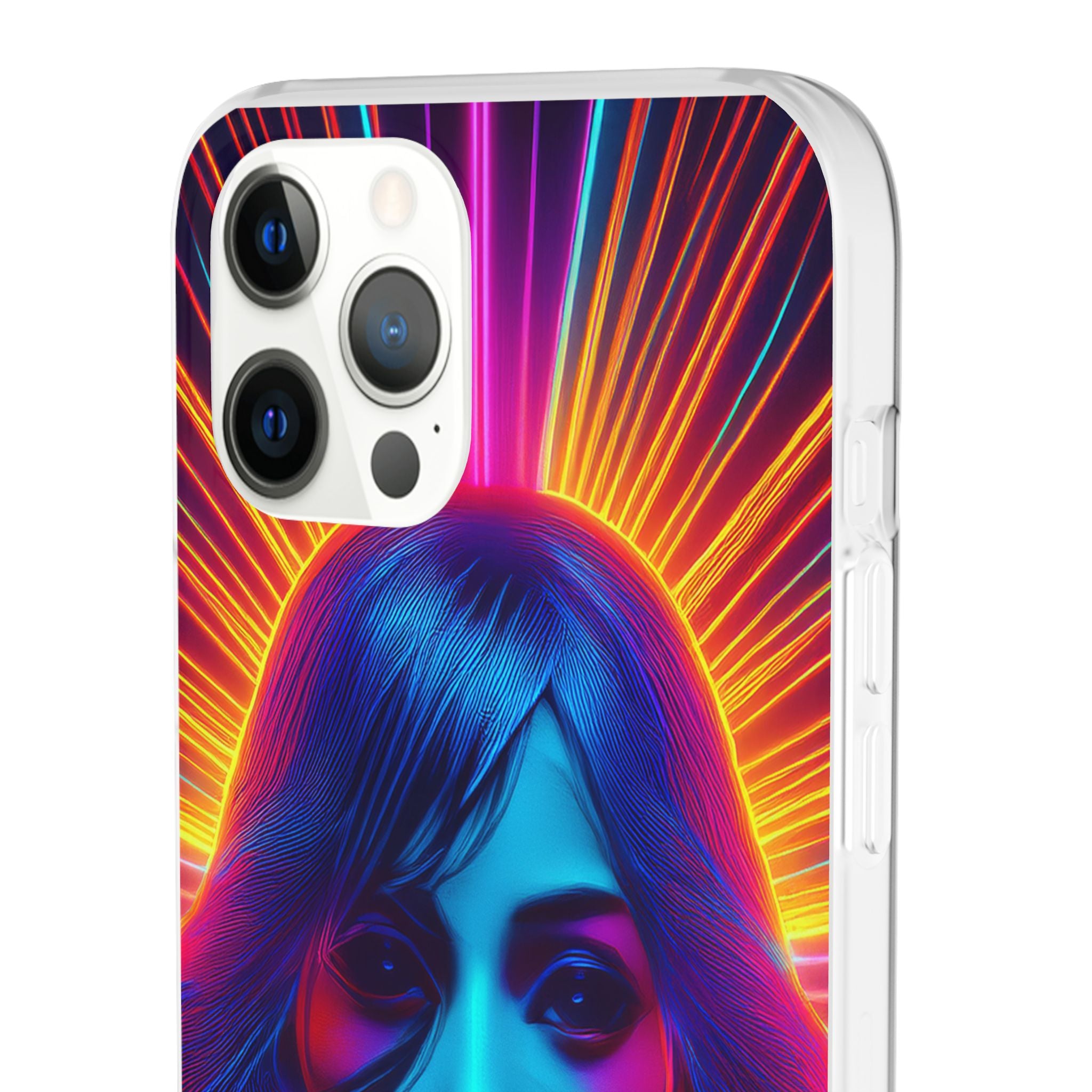 Phone Case — Neon Retro Portrait Mandala