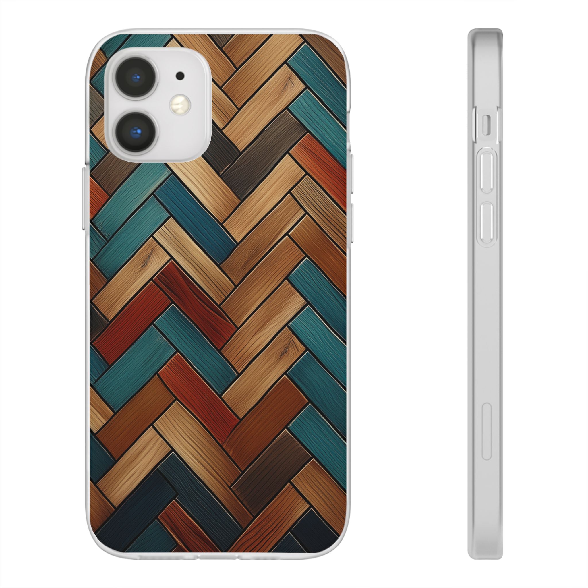 Herringbone Wood Pattern Flexi Phone Case